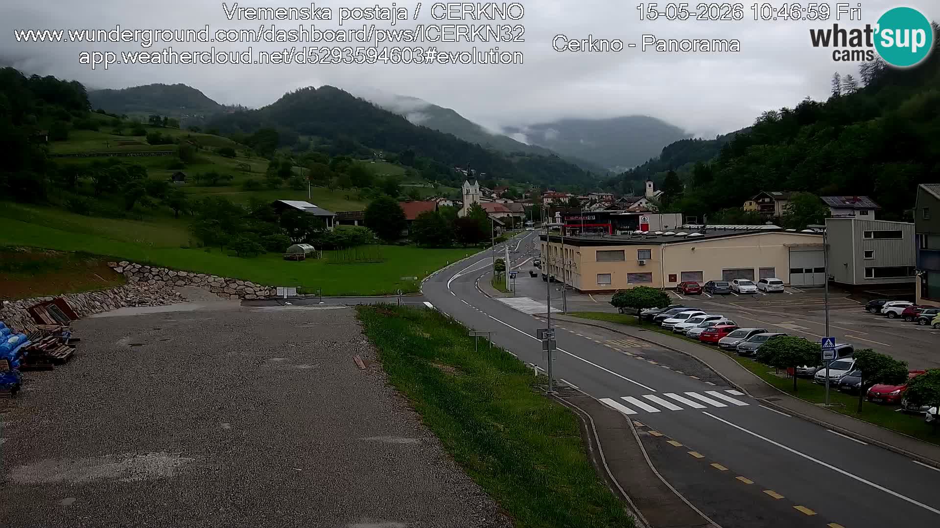 Cerkno ulaz u grad – Kamera uživo