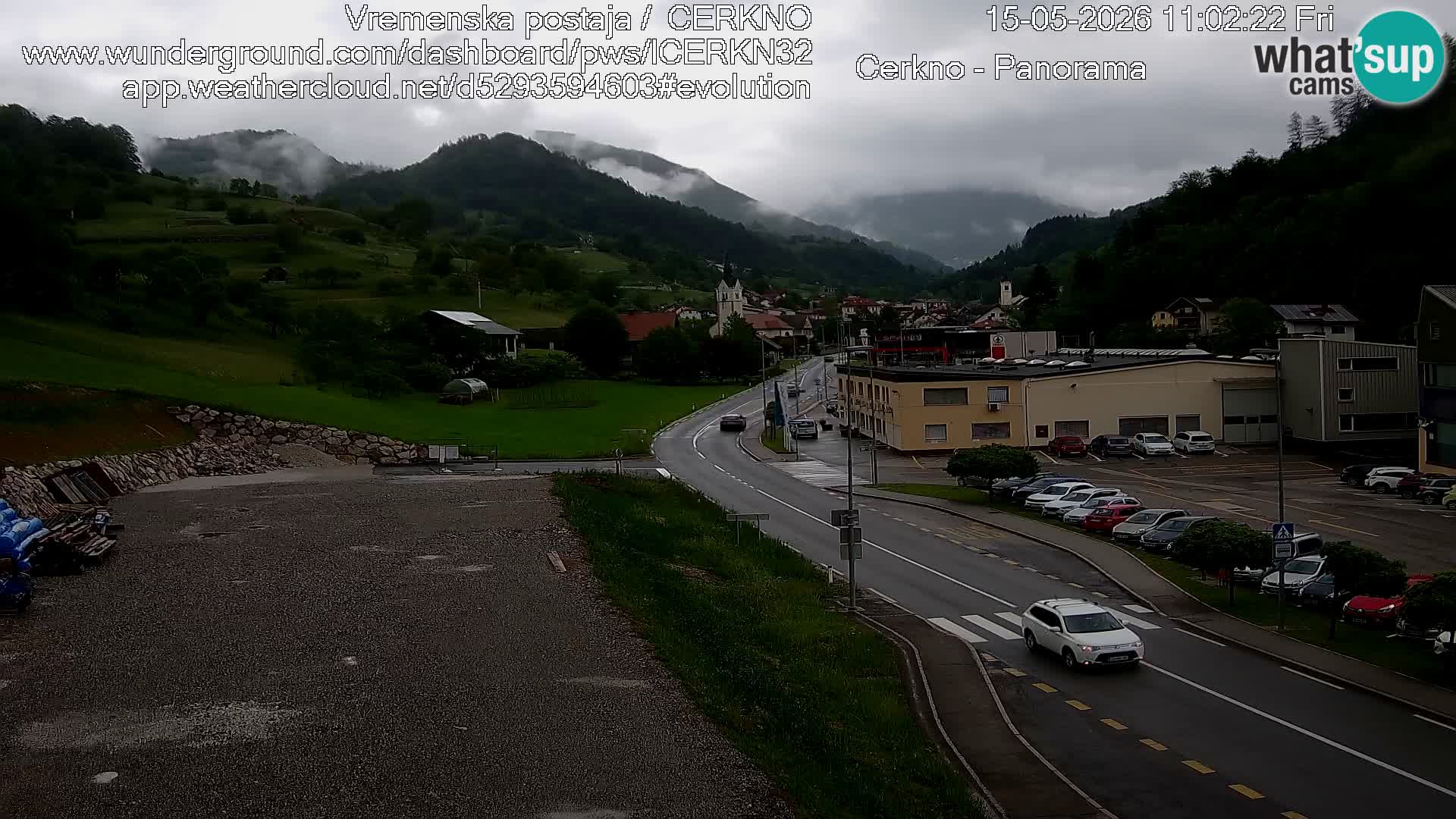 Cerkno ulaz u grad – Kamera uživo