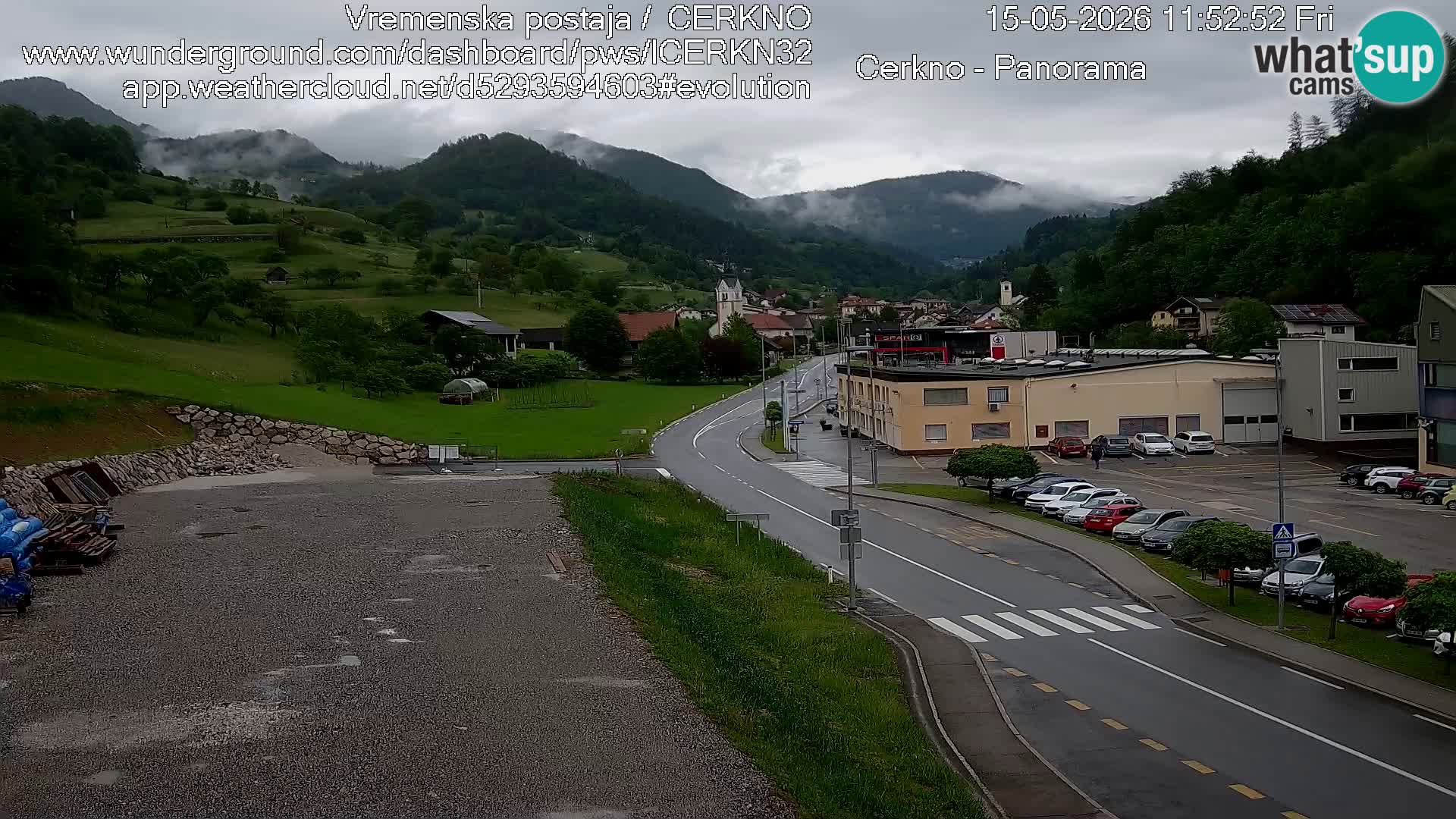 Cerkno ulaz u grad – Kamera uživo