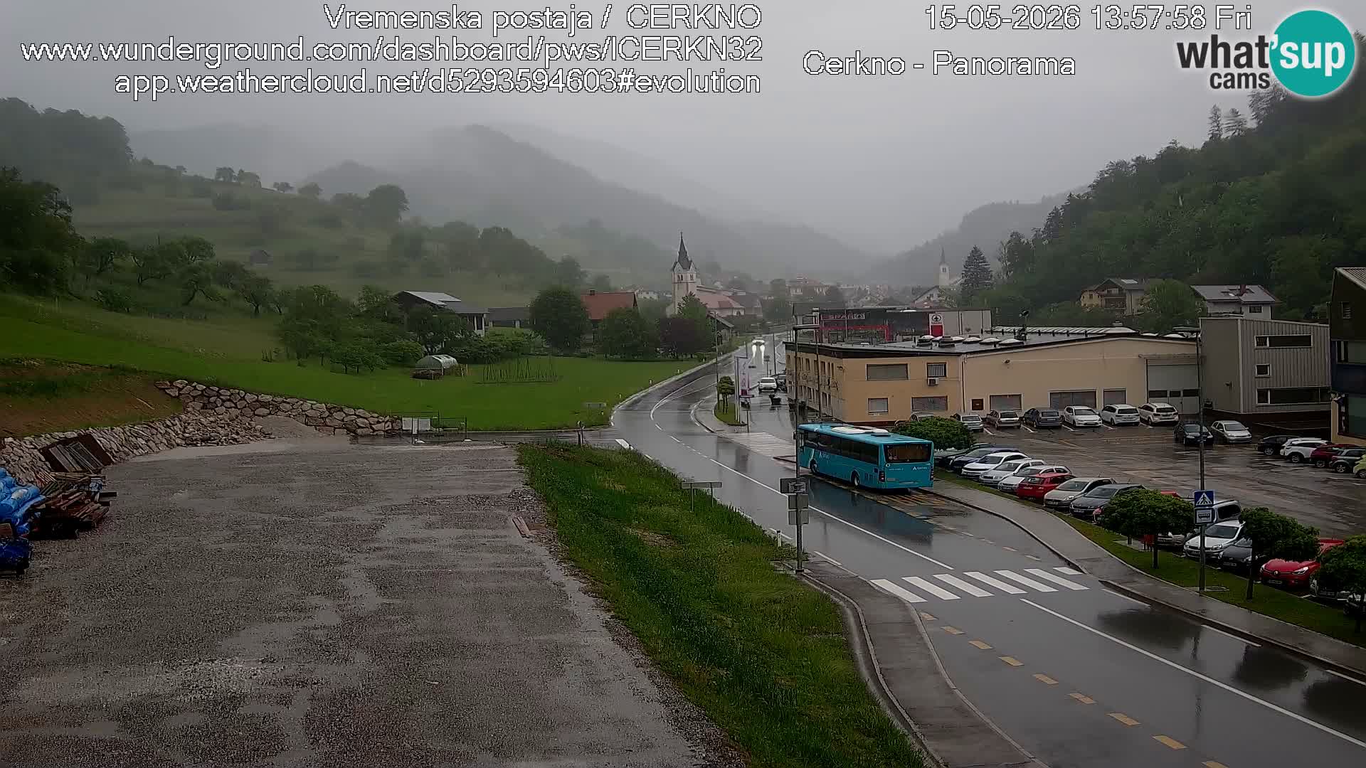 Cerkno ulaz u grad – Kamera uživo