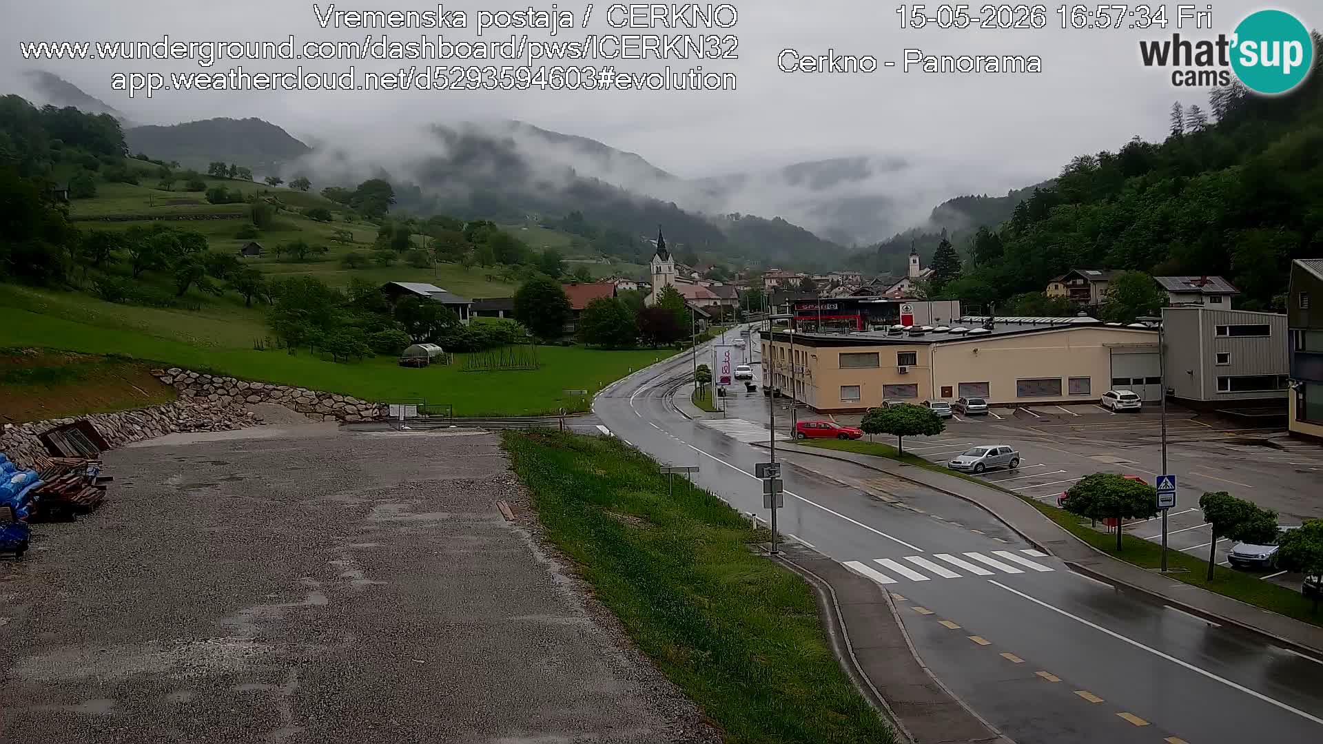 Cerkno Stadteingang Live-Webcam