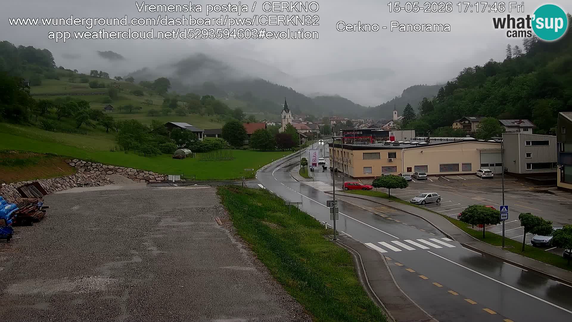 Cerkno Stadteingang Live-Webcam