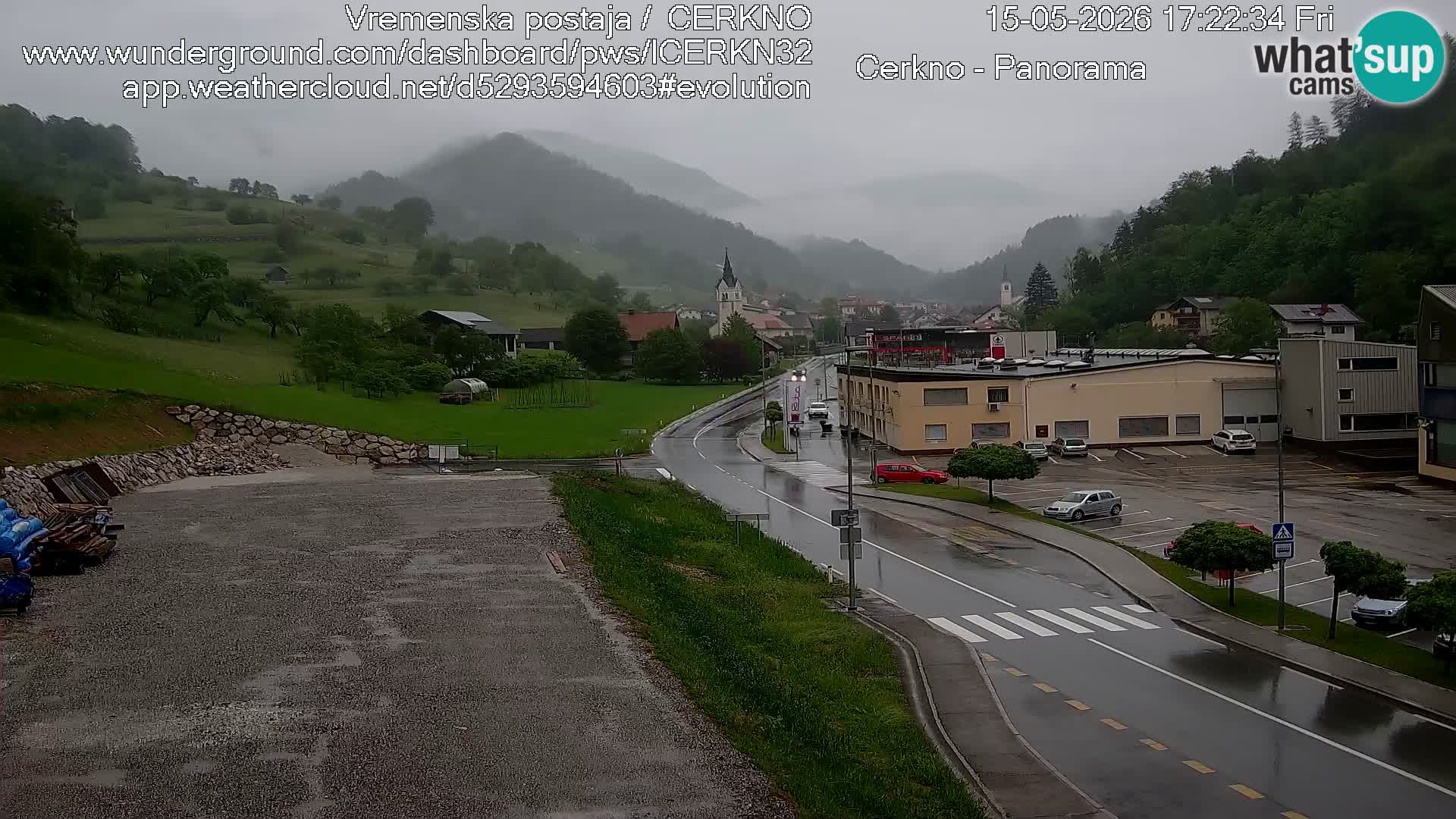 Cerkno Stadteingang Live-Webcam