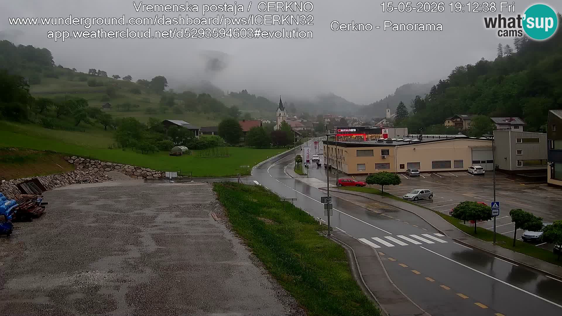 Cerkno ulaz u grad – Kamera uživo