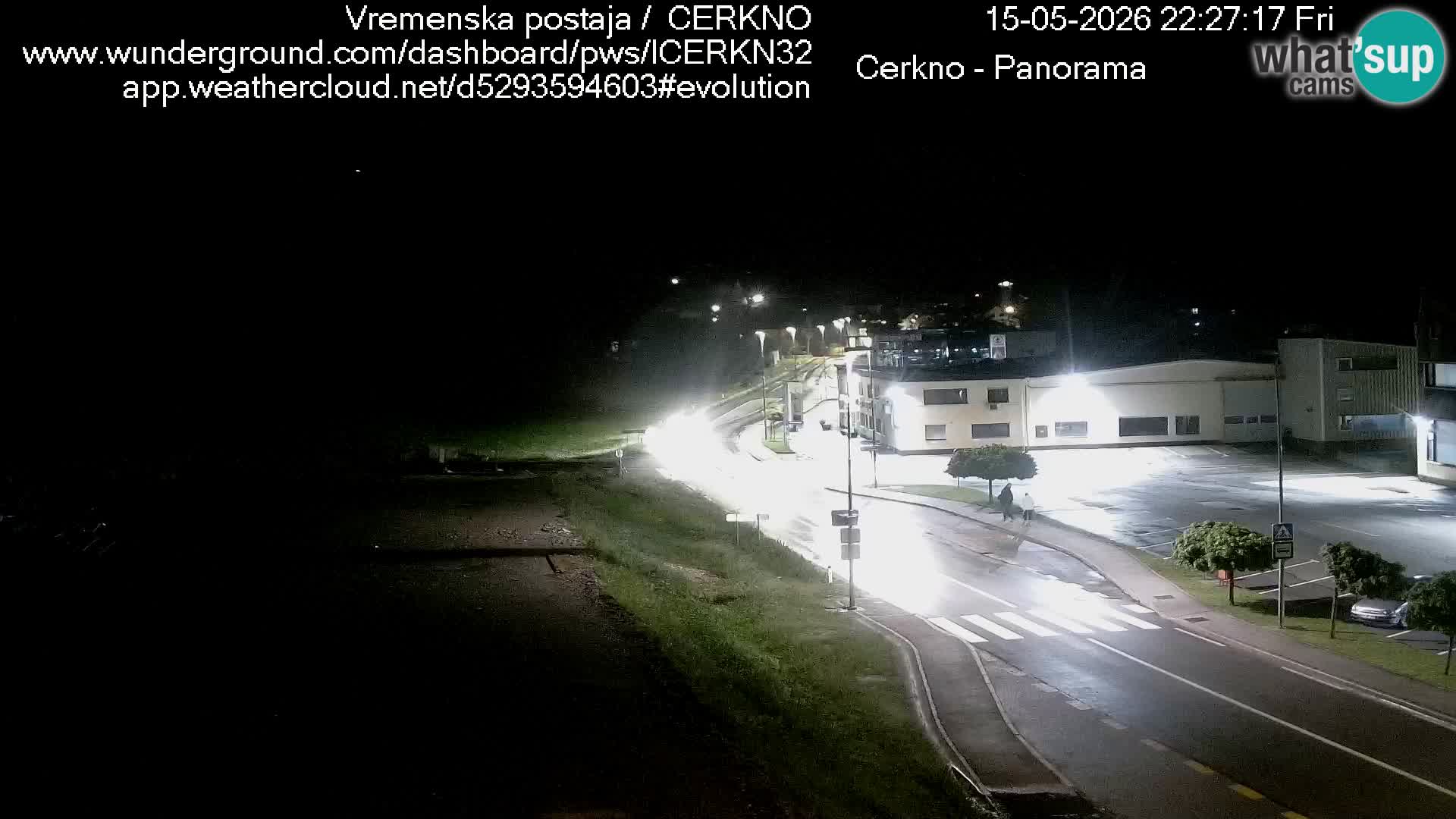 Cerkno city entrance Live Webcam