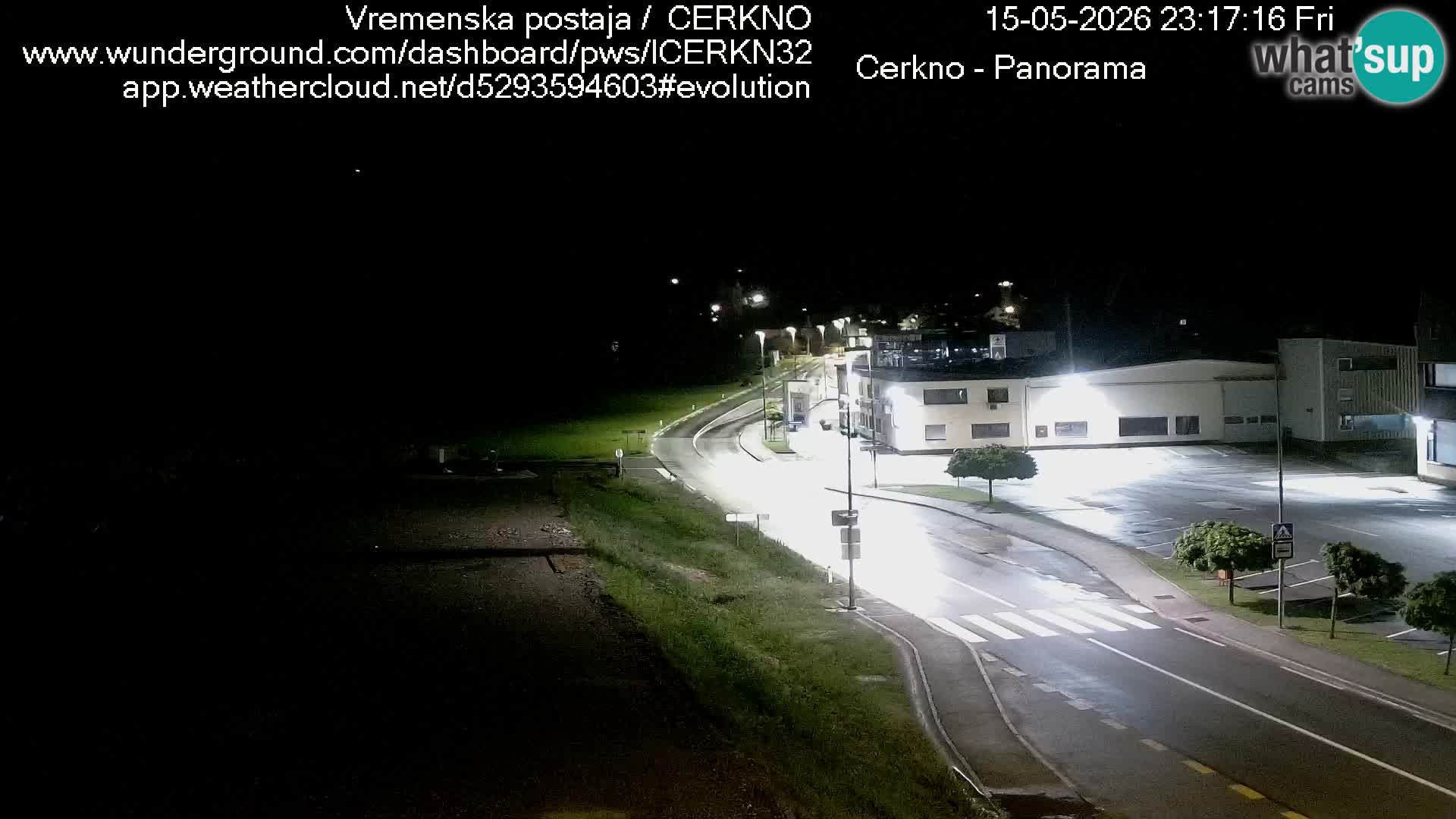 Cerkno entrada a la ciudad Webcam en vivo