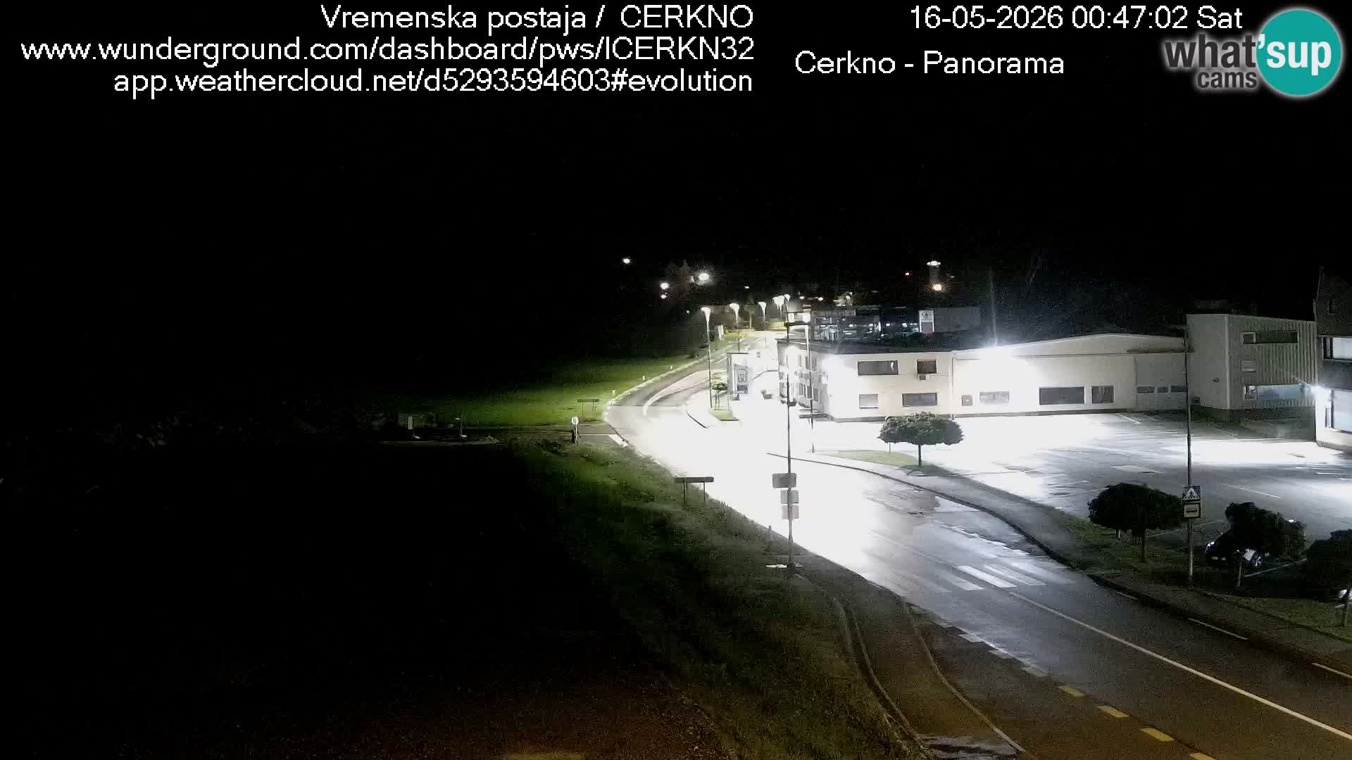 Cerkno city entrance Live Webcam