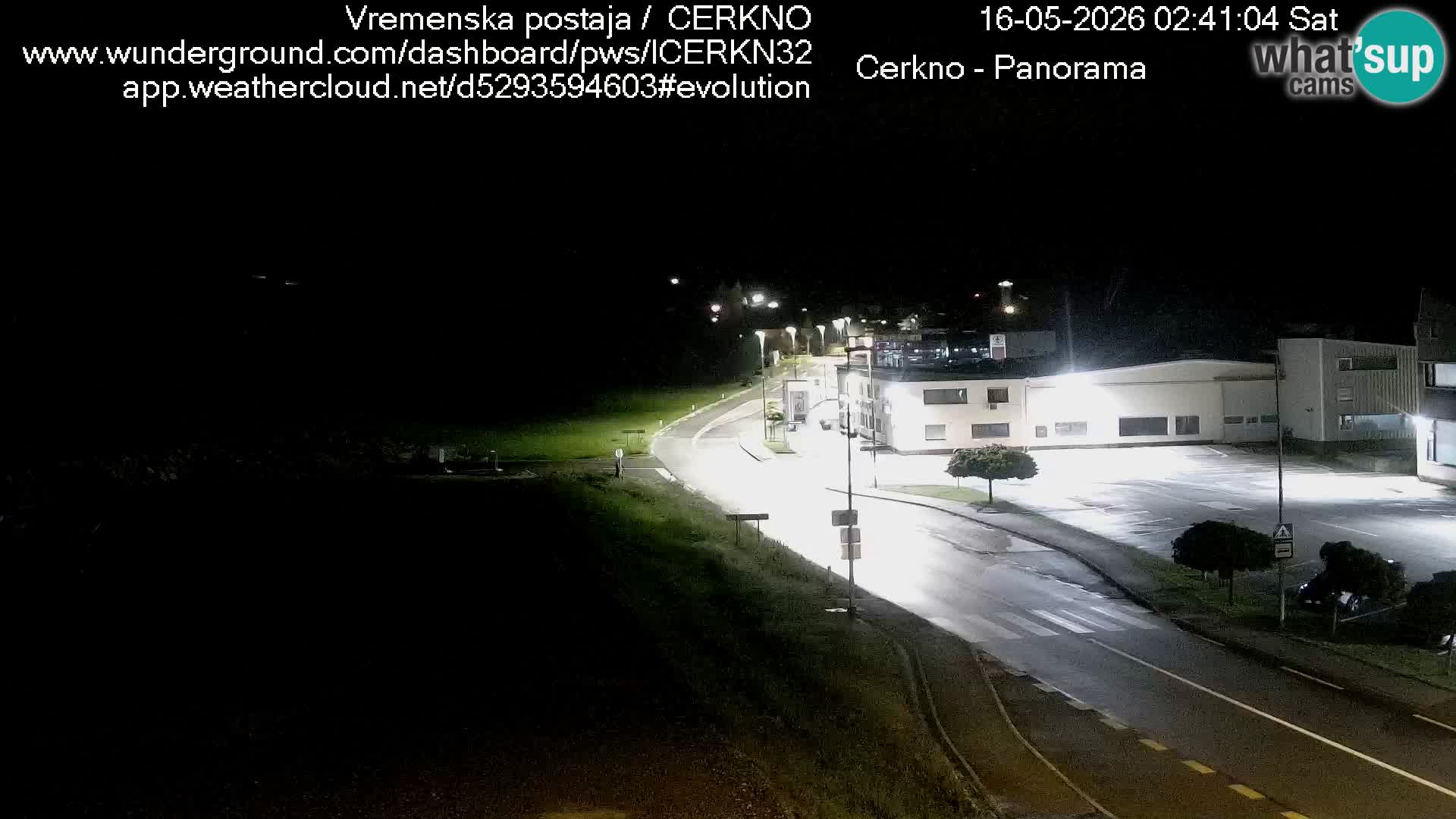 Webcam en direct – Entrée de la ville de Cerkno