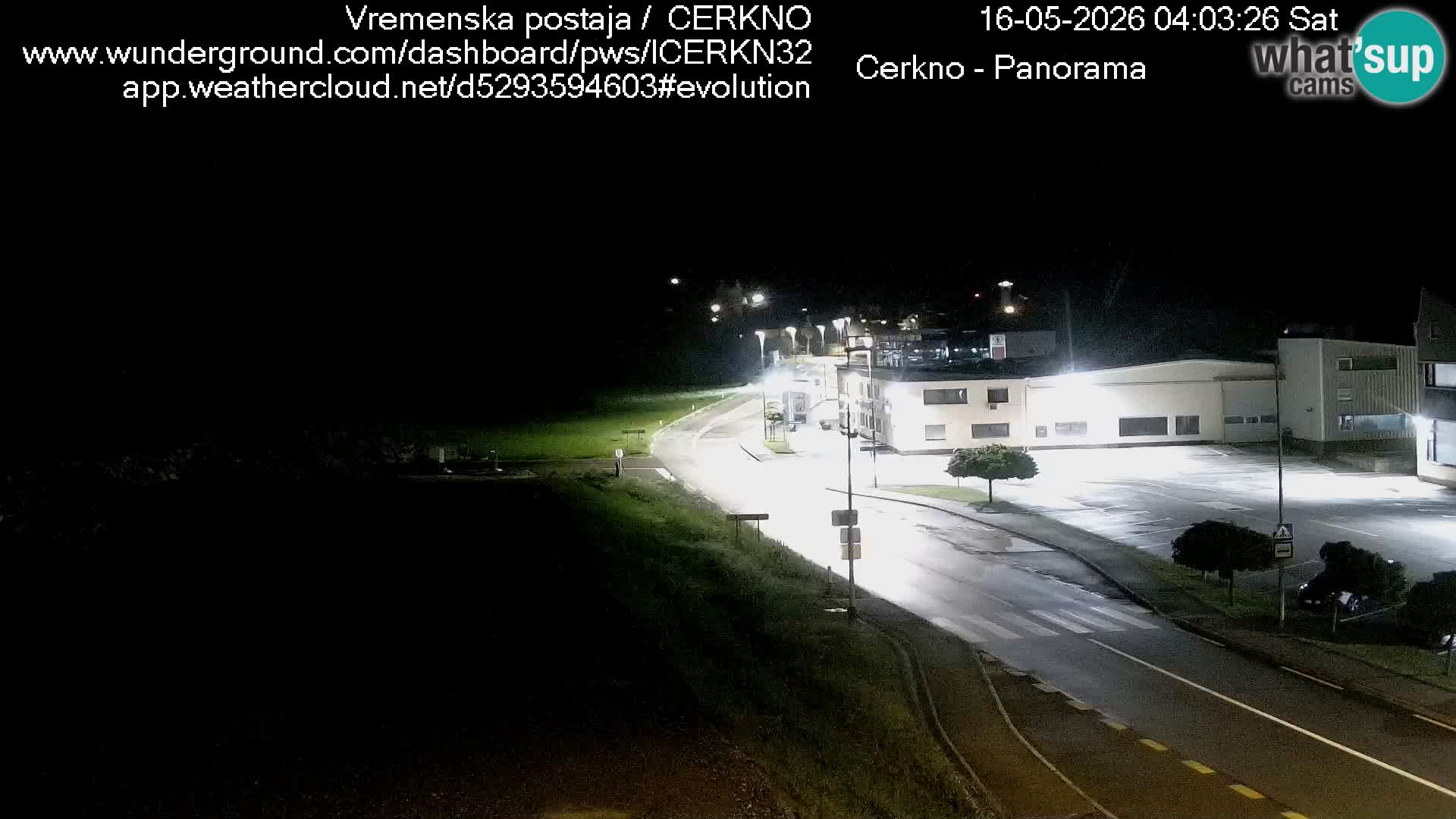 Cerkno city entrance Live Webcam