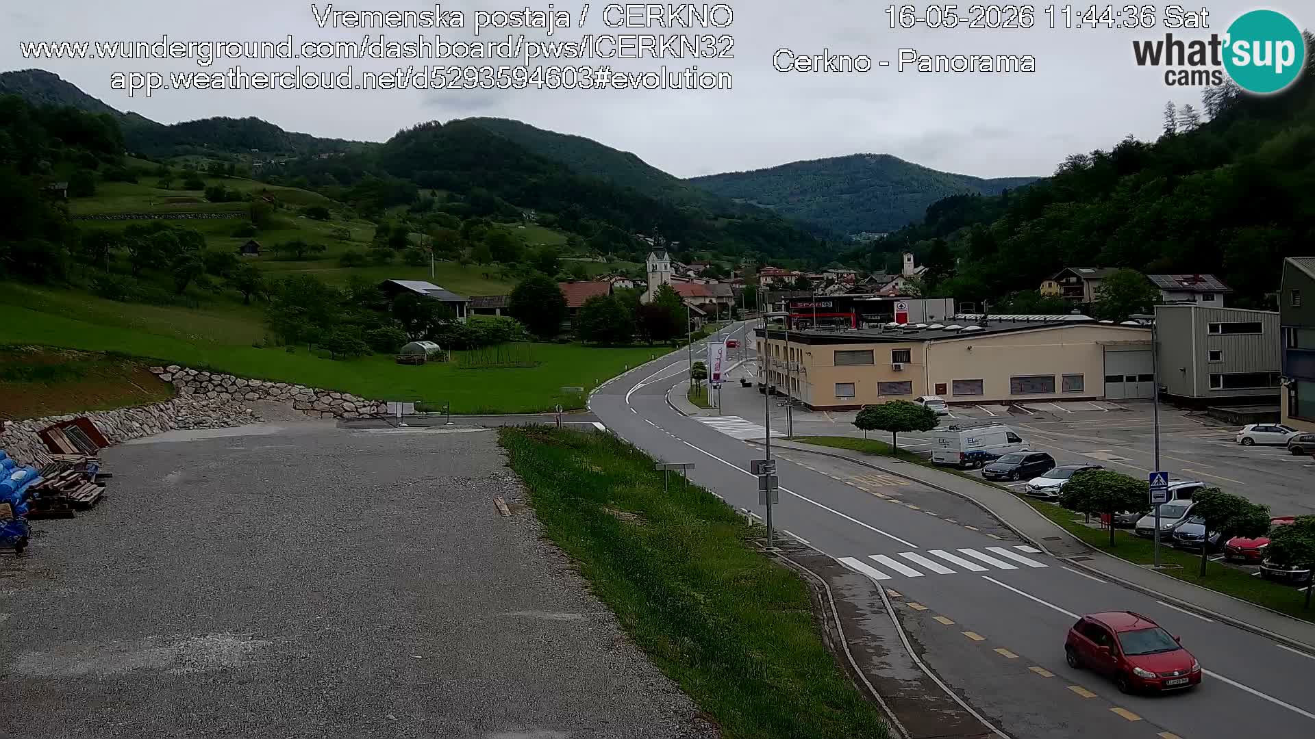 Cerkno entrada a la ciudad Webcam en vivo