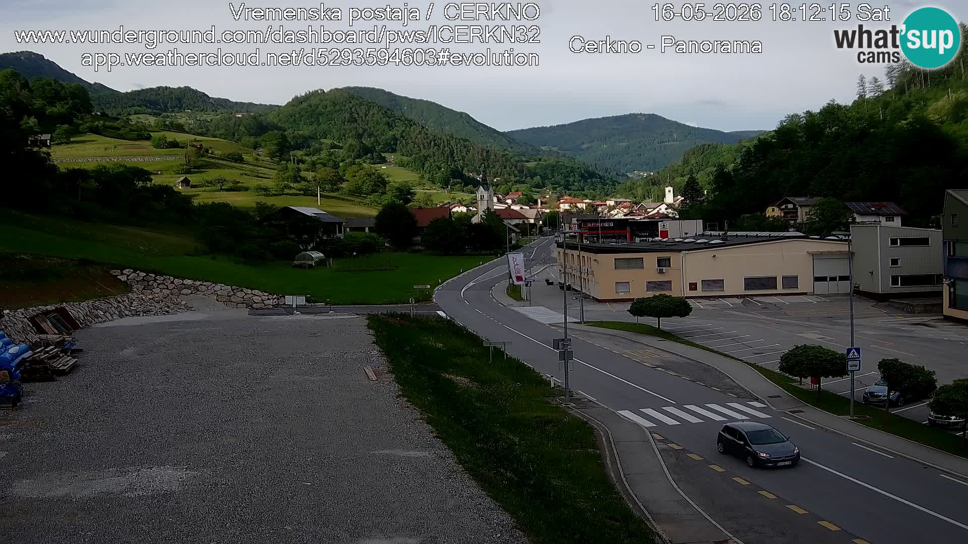 Cerkno ulaz u grad – Kamera uživo