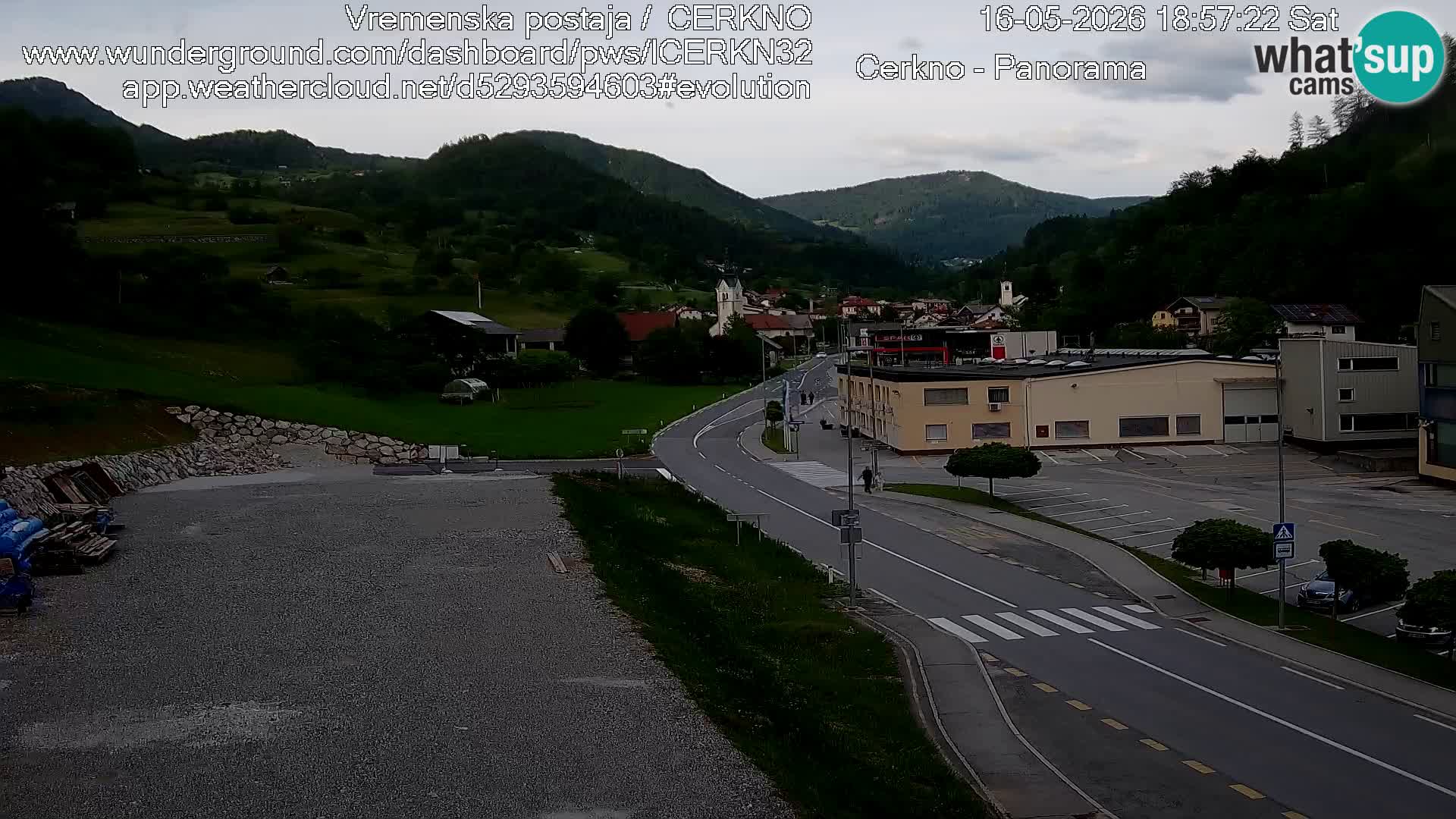 Cerkno ulaz u grad – Kamera uživo