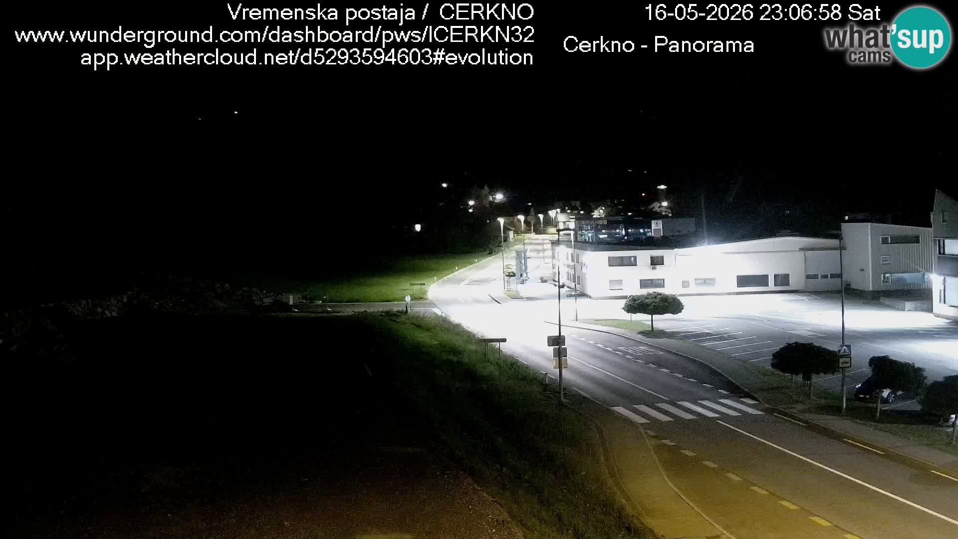 Webcam en direct – Entrée de la ville de Cerkno