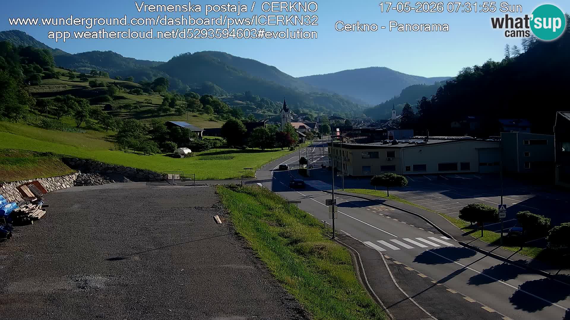 Cerkno ulaz u grad – Kamera uživo