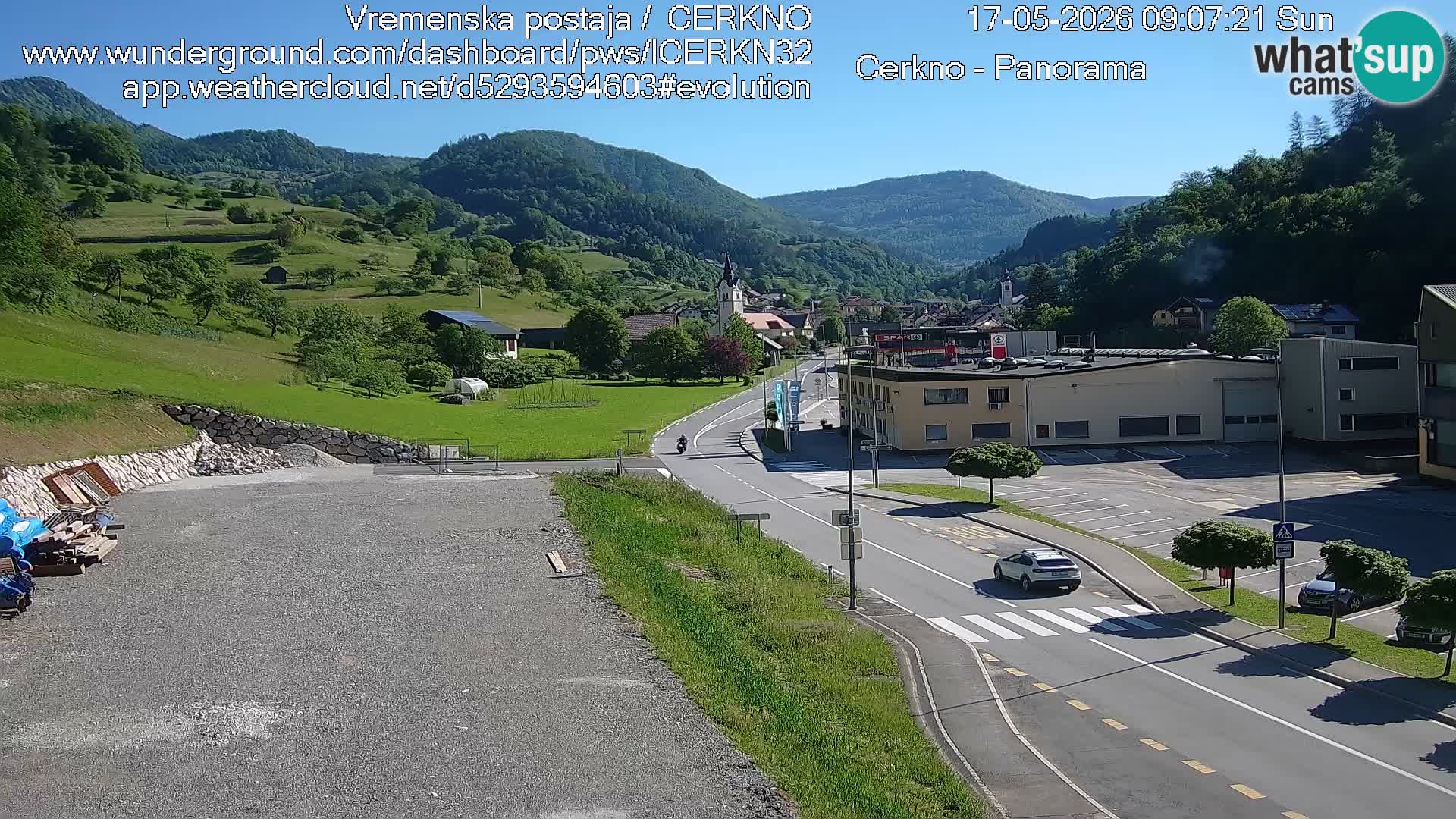 Cerkno ulaz u grad – Kamera uživo