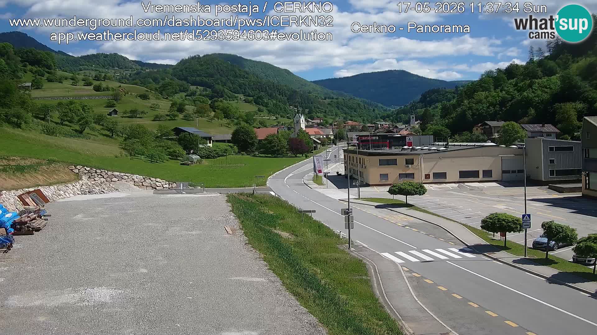 Webcam Ingresso Città di Cerkno