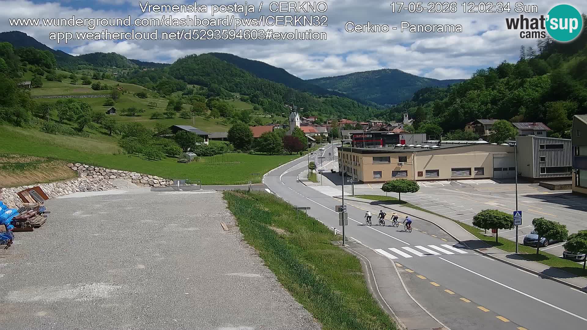 Cerkno ulaz u grad – Kamera uživo