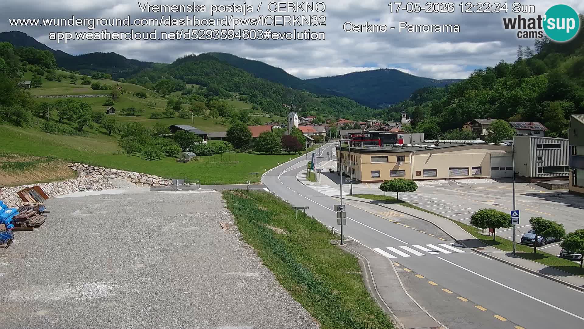 Cerkno ulaz u grad – Kamera uživo