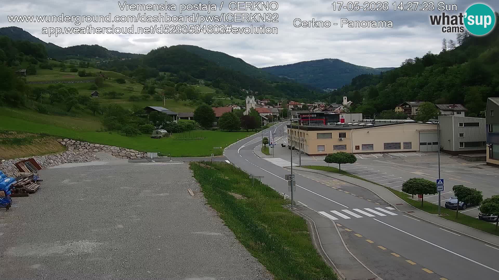 Cerkno Stadteingang Live-Webcam