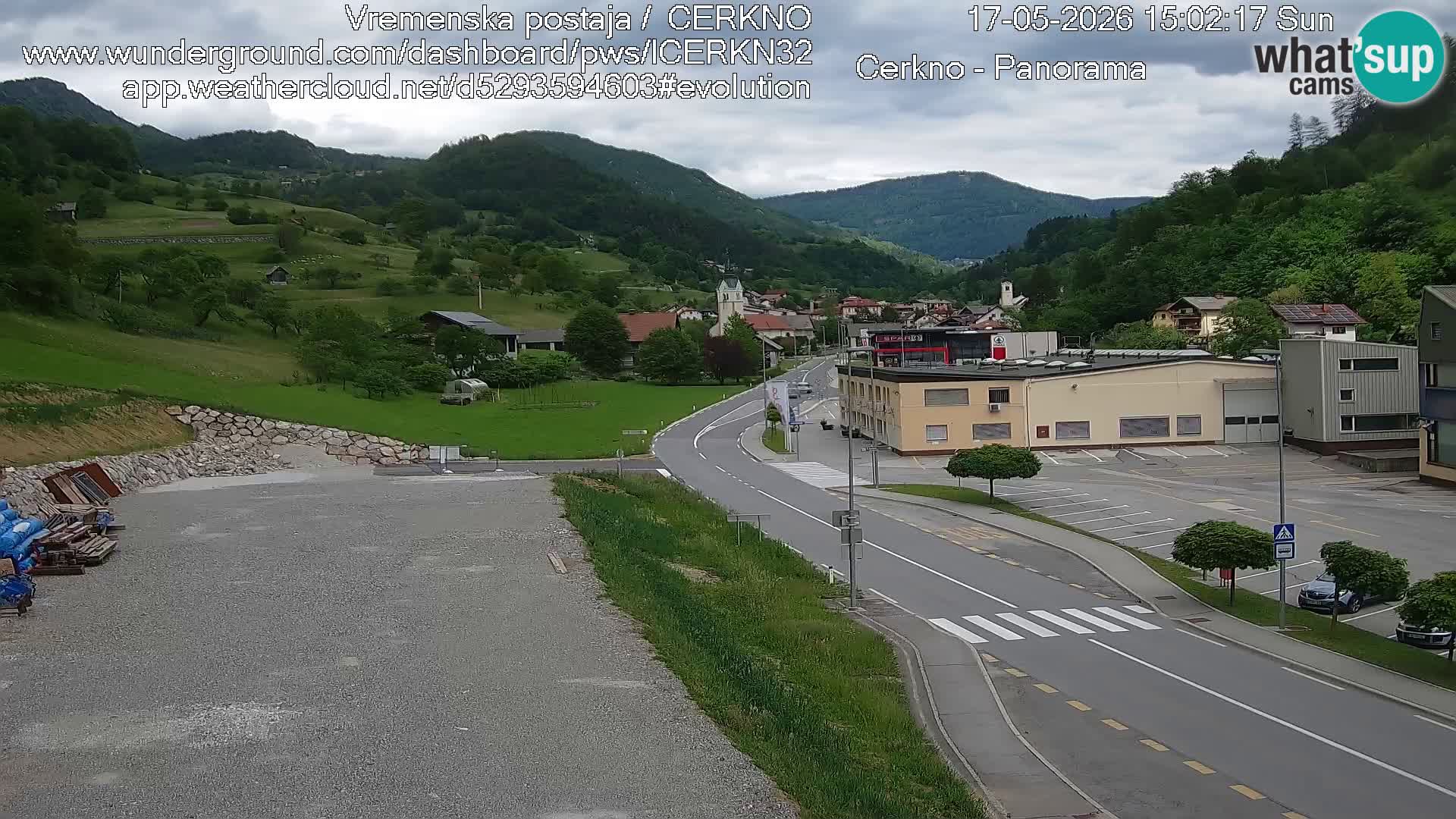 Cerkno Stadteingang Live-Webcam