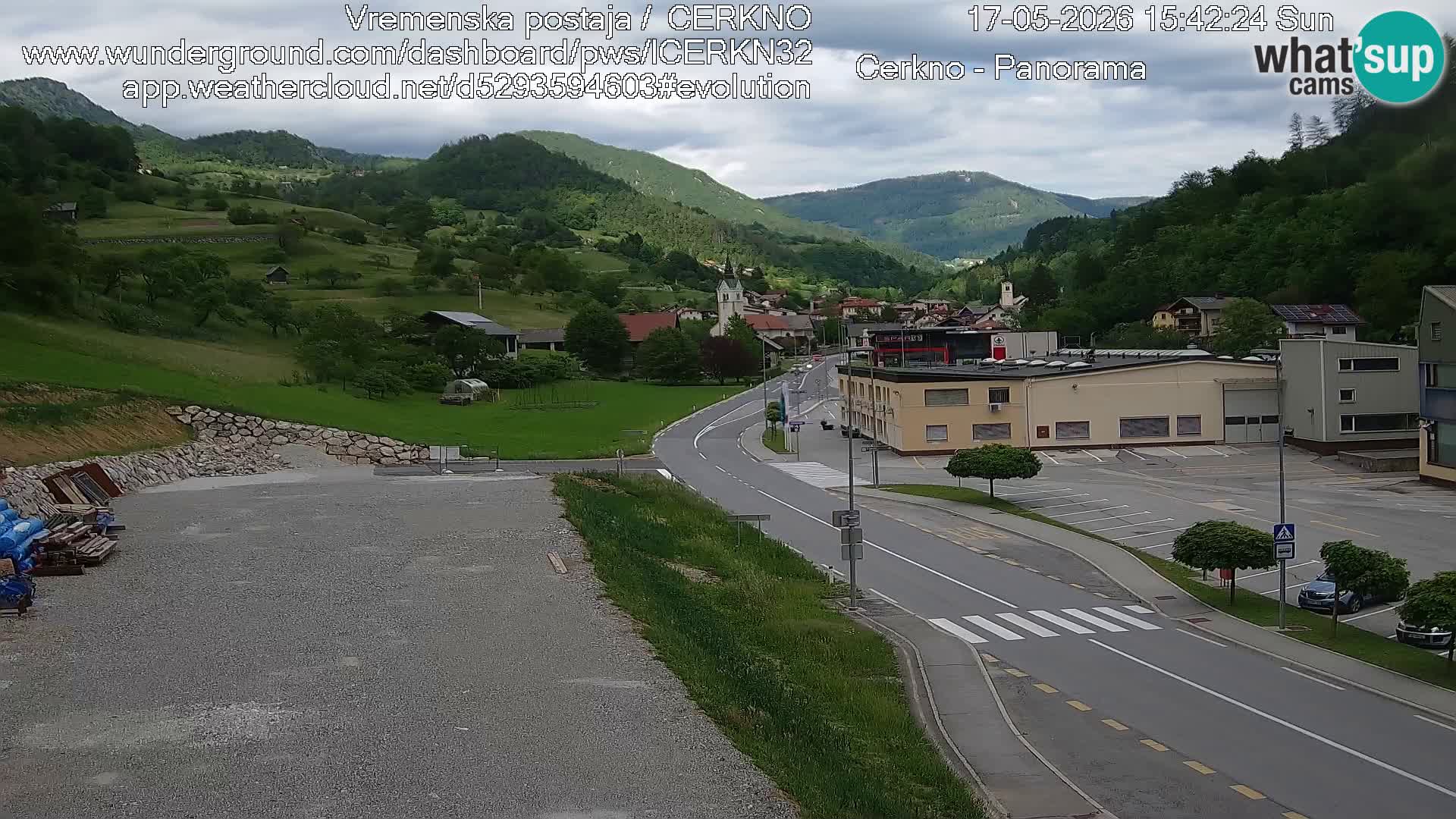 Cerkno Stadteingang Live-Webcam