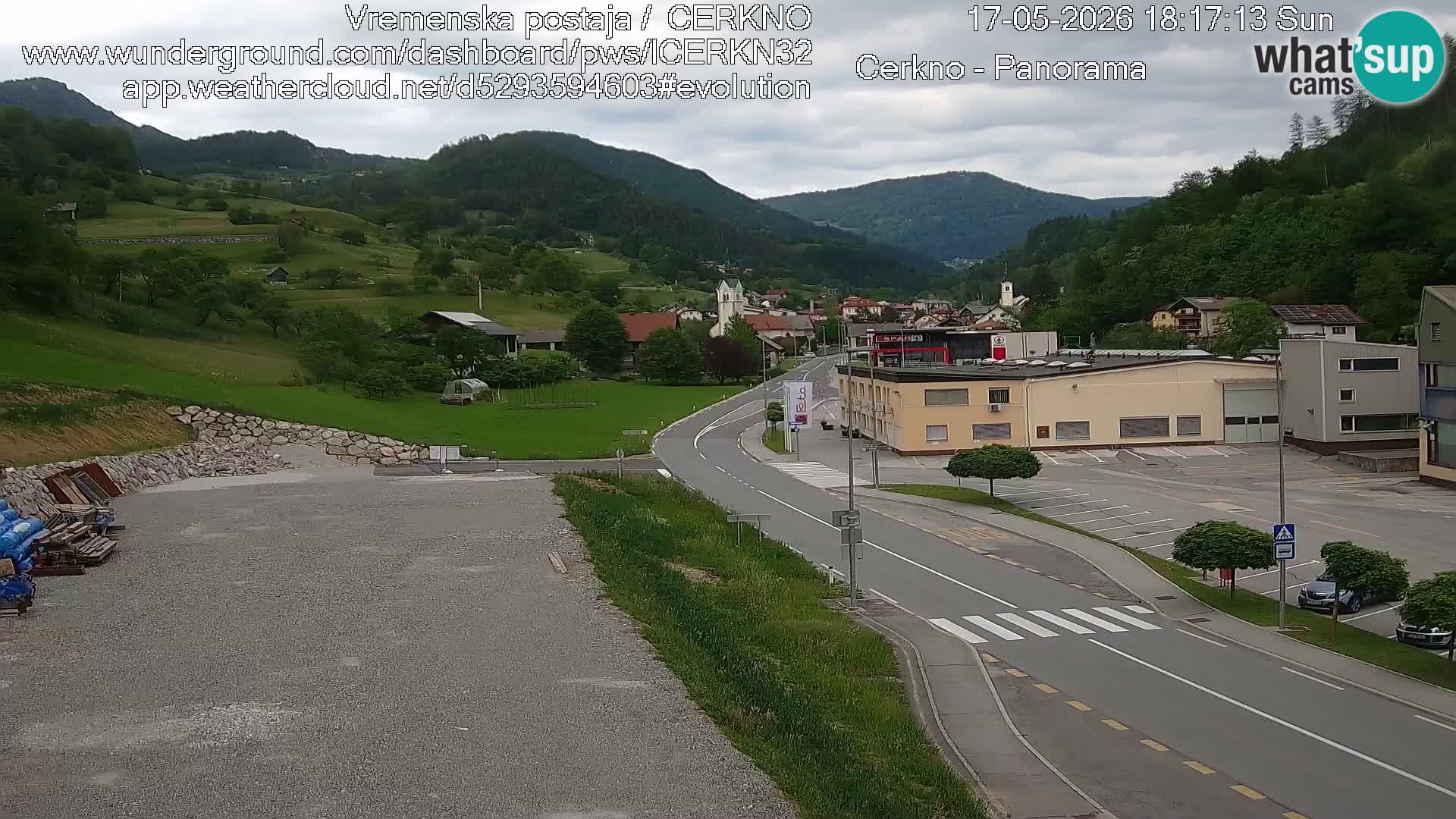 Cerkno Stadteingang Live-Webcam