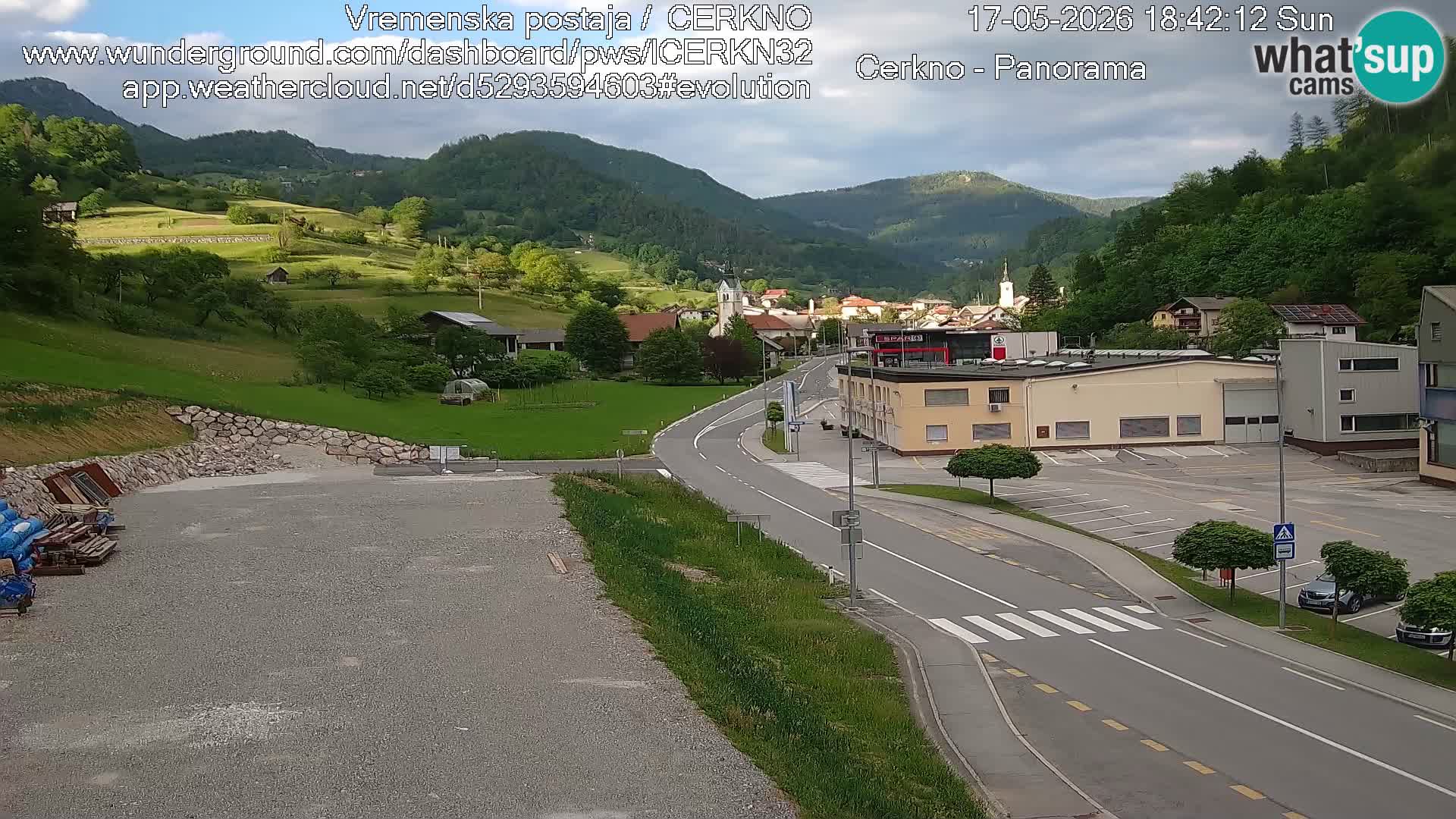 Cerkno Stadteingang Live-Webcam