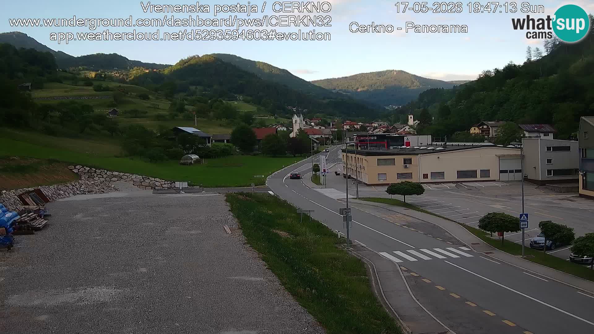 Cerkno ulaz u grad – Kamera uživo