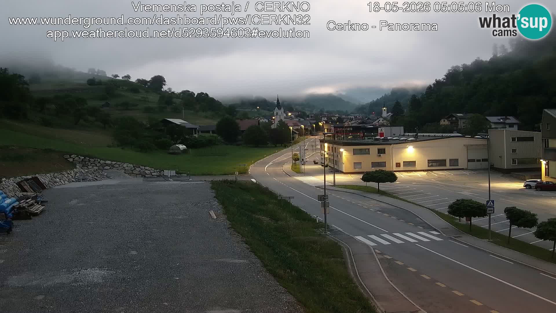 Cerkno ulaz u grad – Kamera uživo