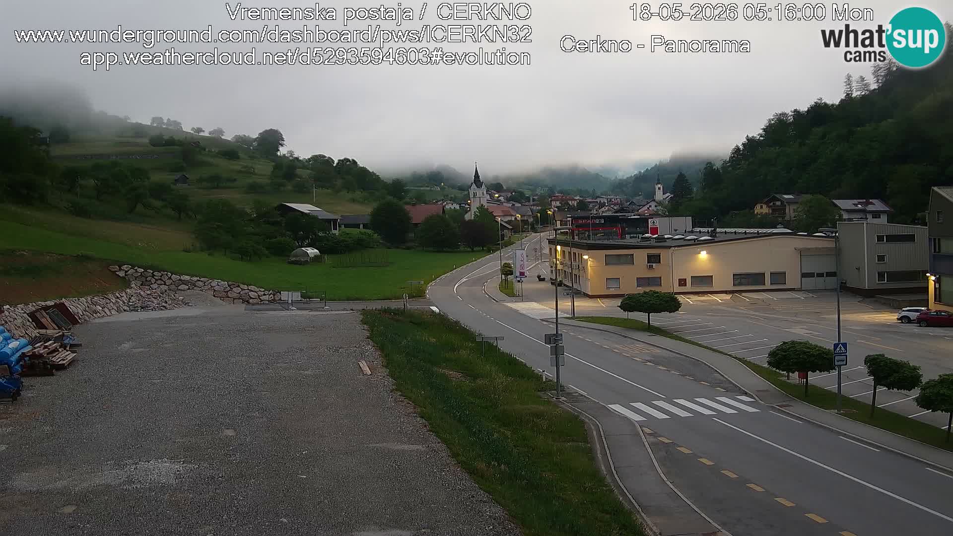 Cerkno ulaz u grad – Kamera uživo