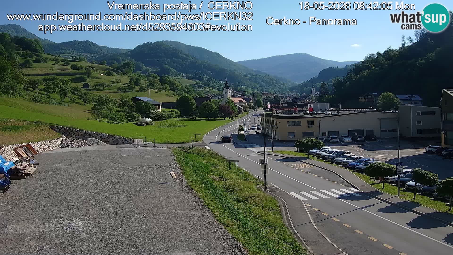 Cerkno ulaz u grad – Kamera uživo