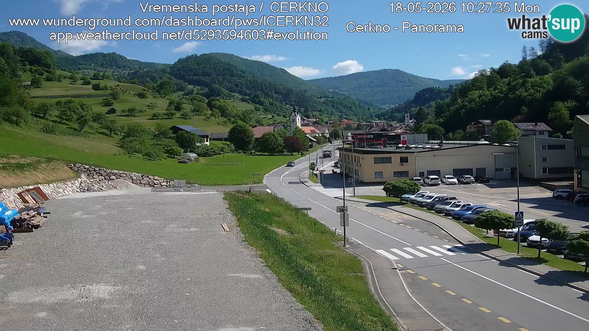 Webcam Ingresso Città di Cerkno