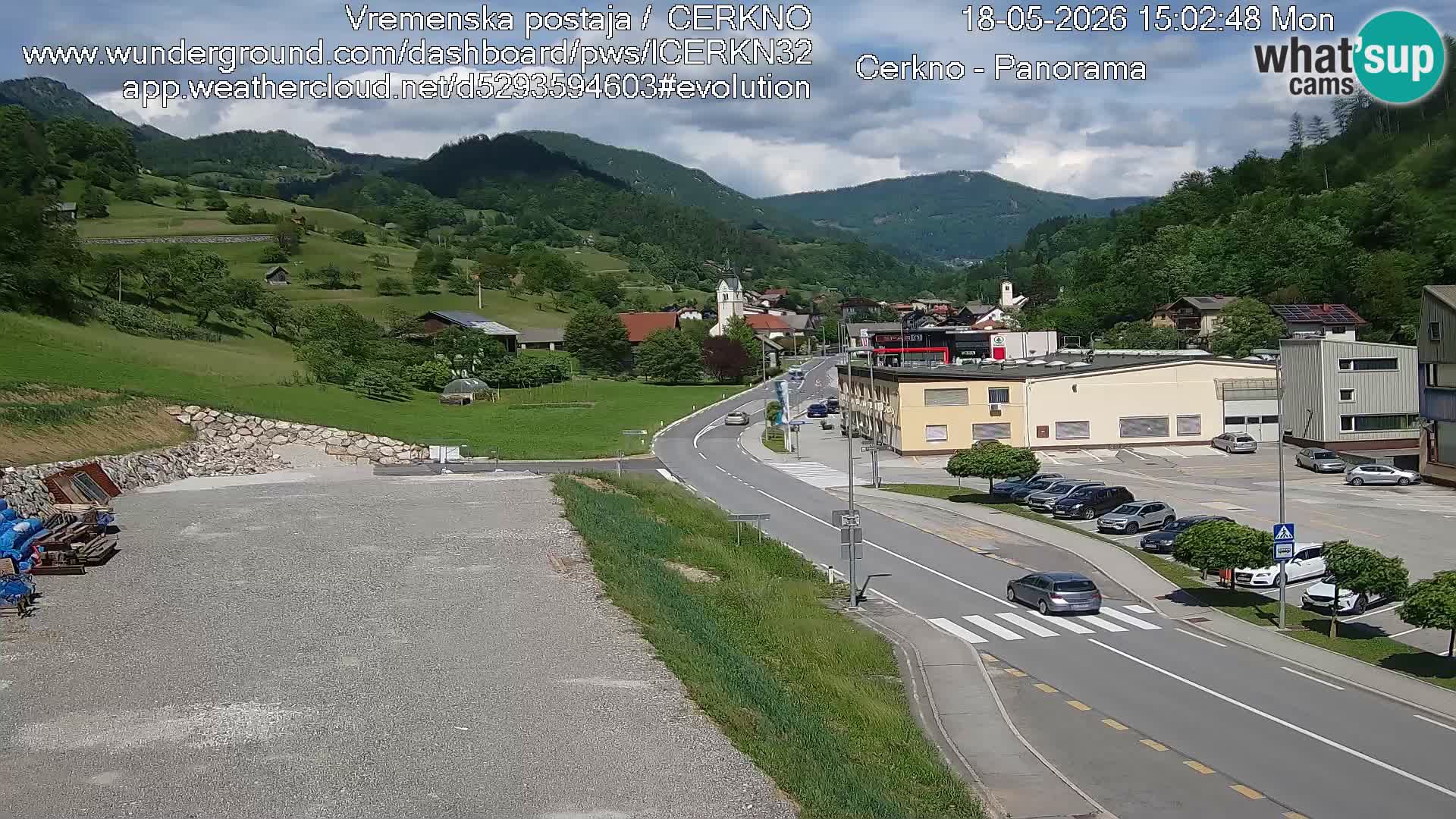 Webcam Ingresso Città di Cerkno