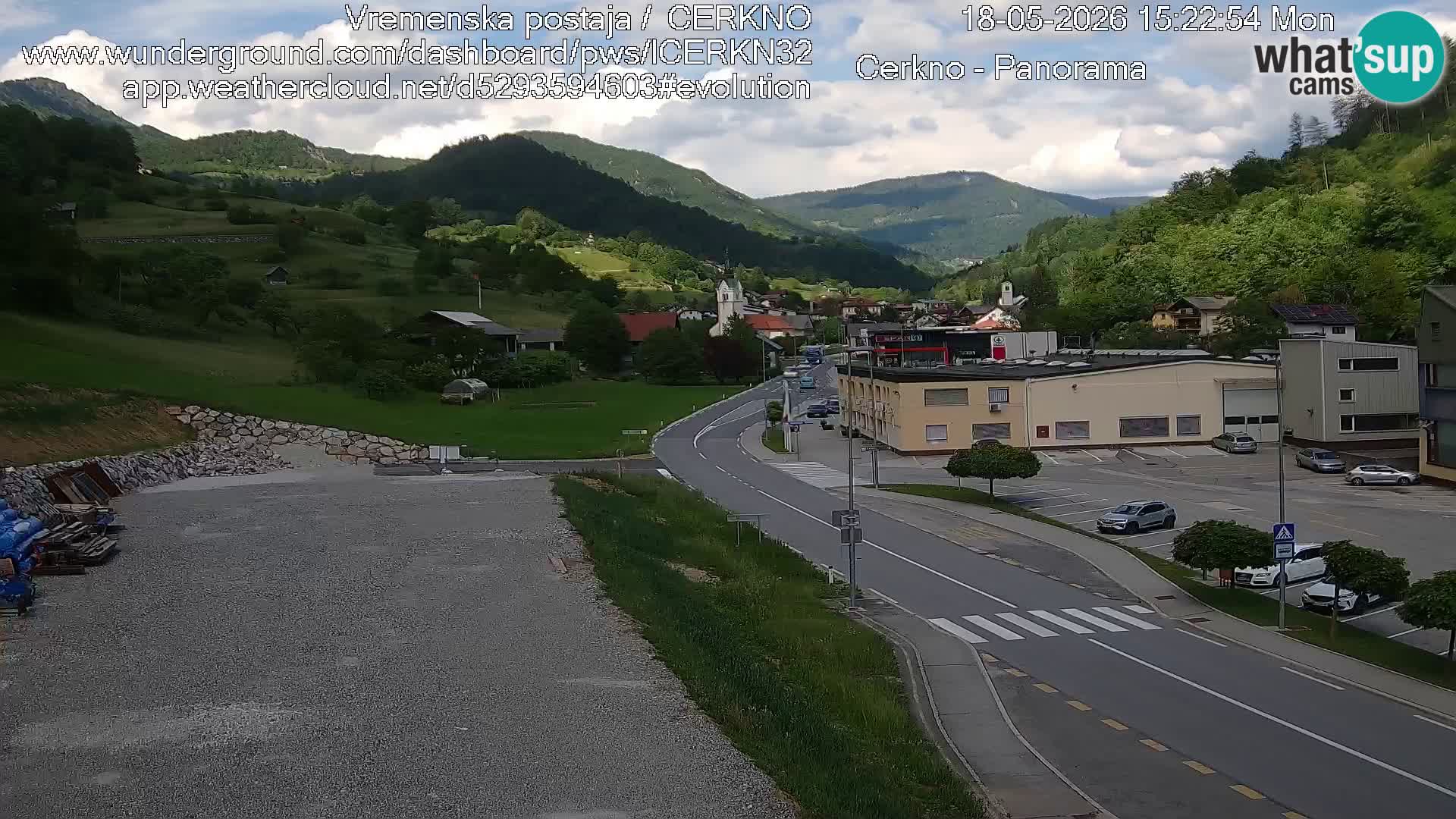 Cerkno Stadteingang Live-Webcam