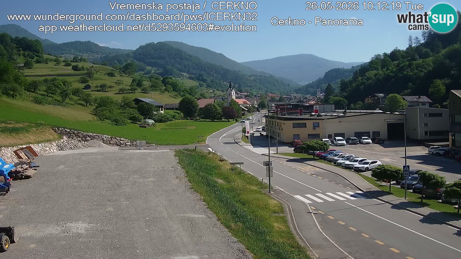 Cerkno ulaz u grad – Kamera uživo