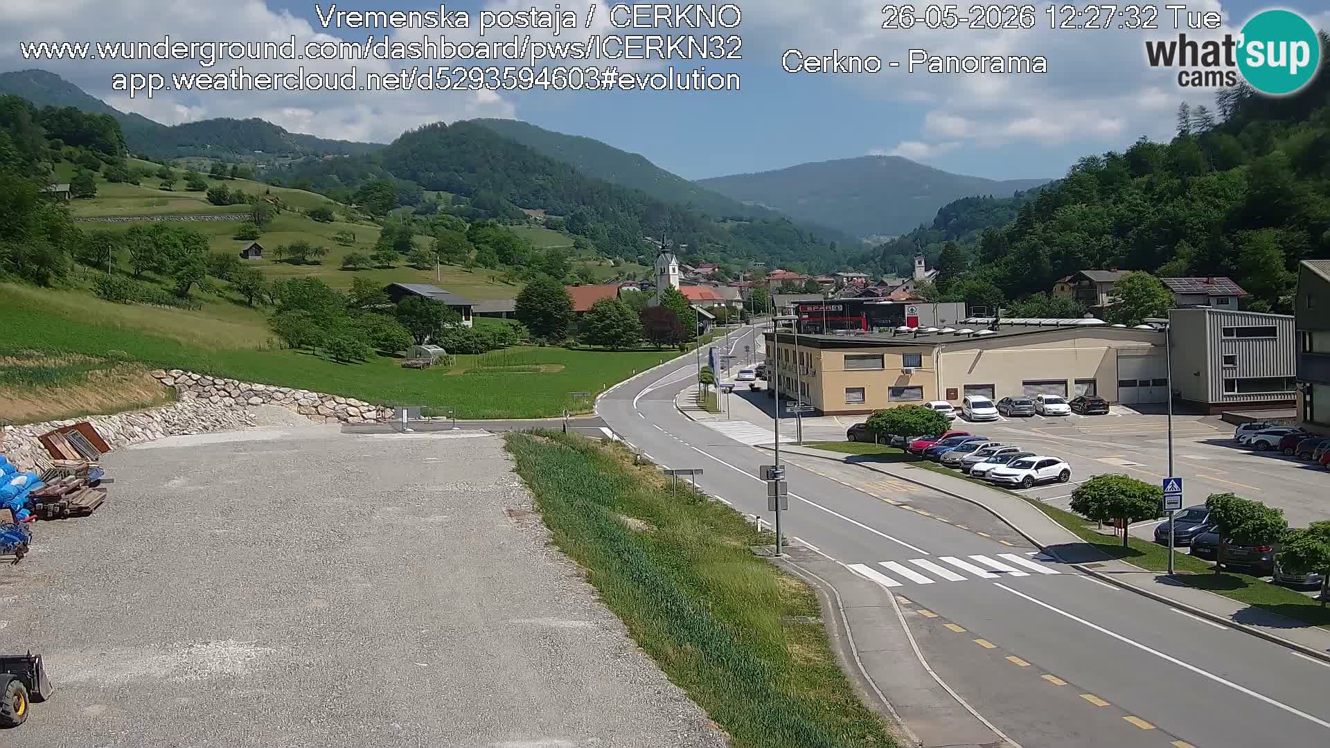 Cerkno Stadteingang Live-Webcam