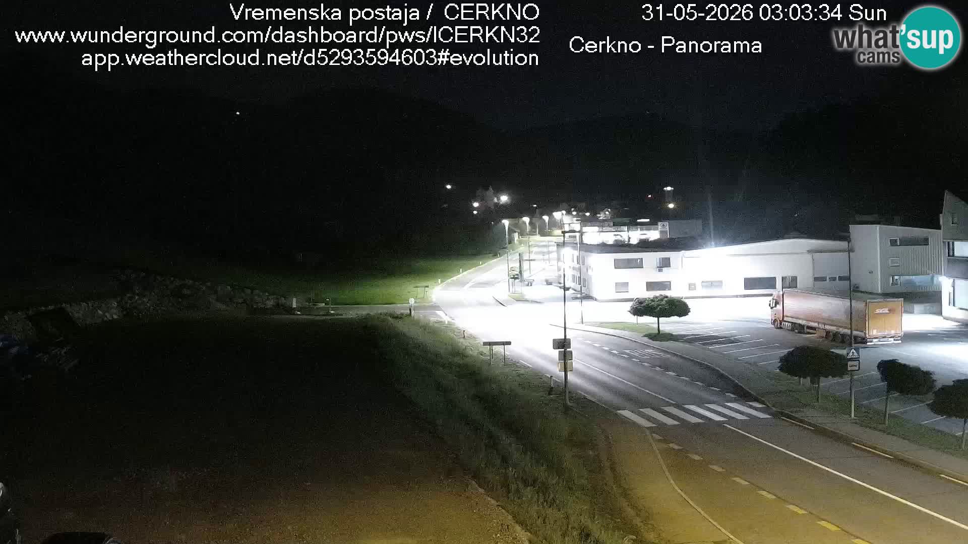 Cerkno entrada a la ciudad Webcam en vivo