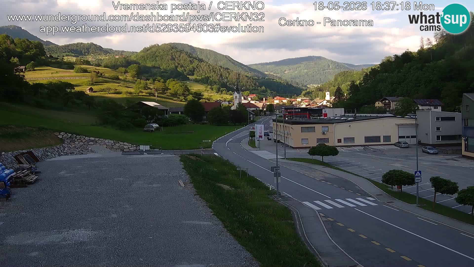 Webcam Ingresso Città di Cerkno