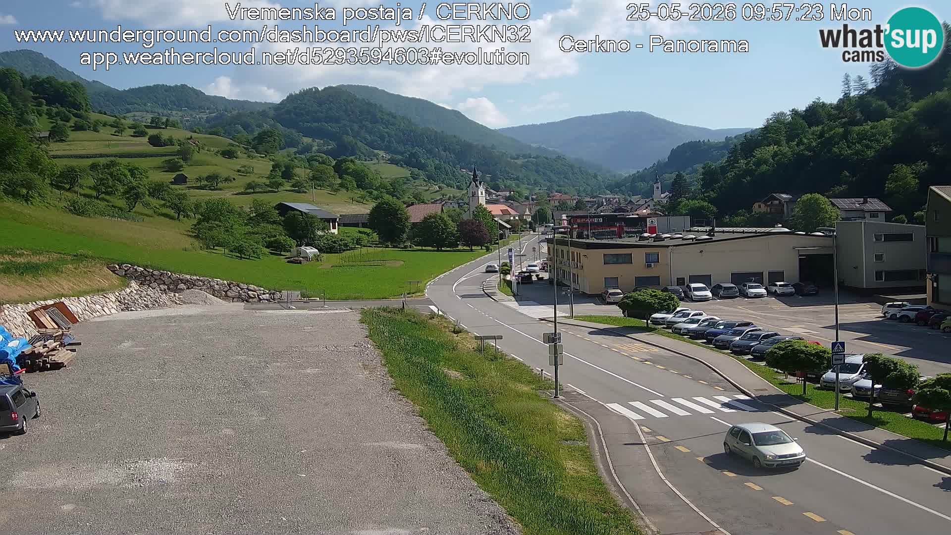 Cerkno ulaz u grad – Kamera uživo