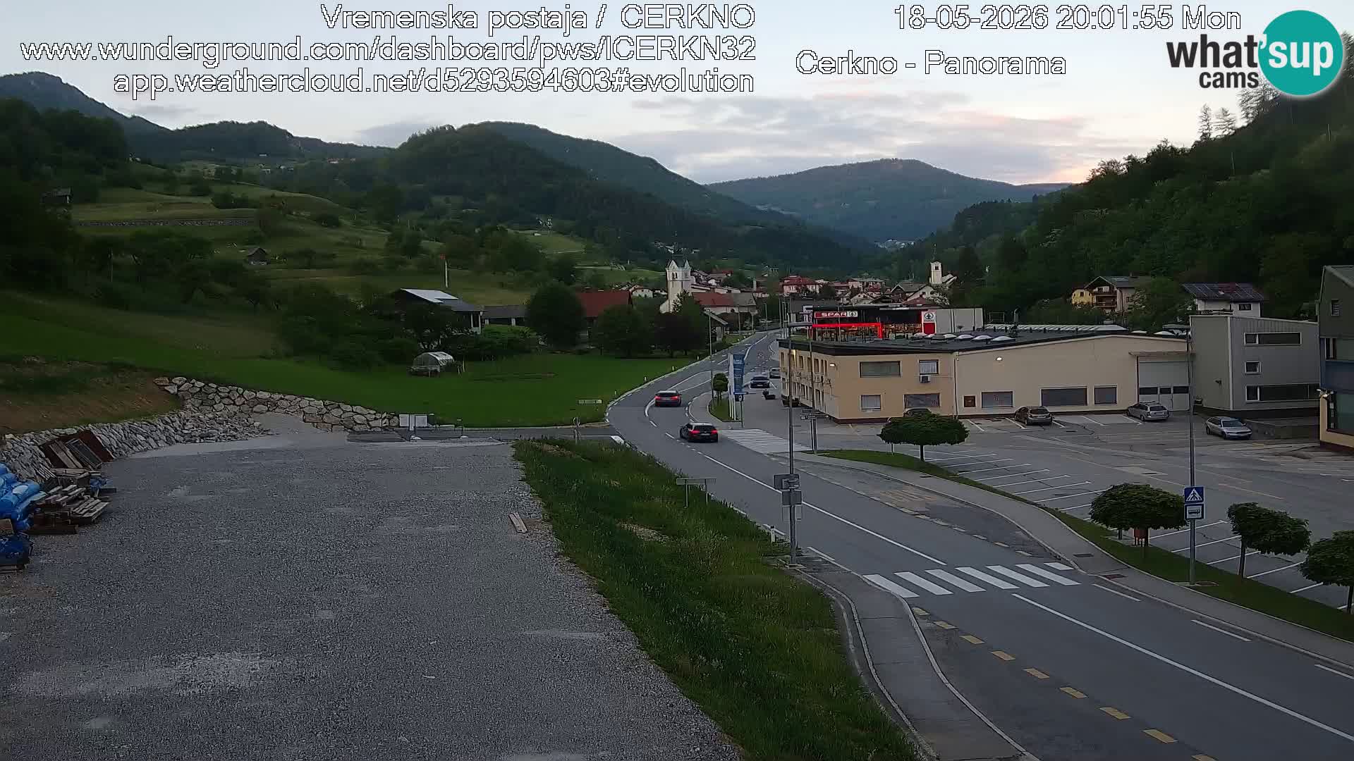 Cerkno ulaz u grad – Kamera uživo
