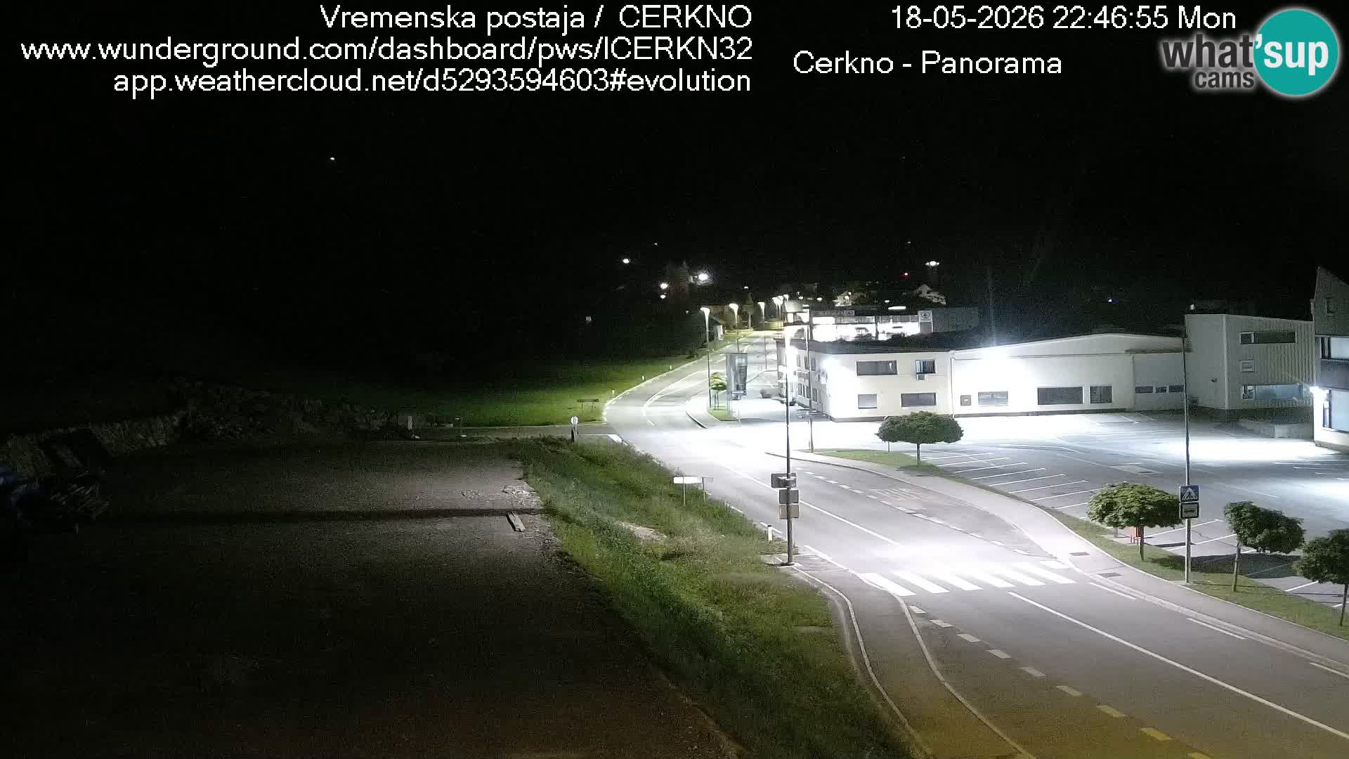 Cerkno entrada a la ciudad Webcam en vivo