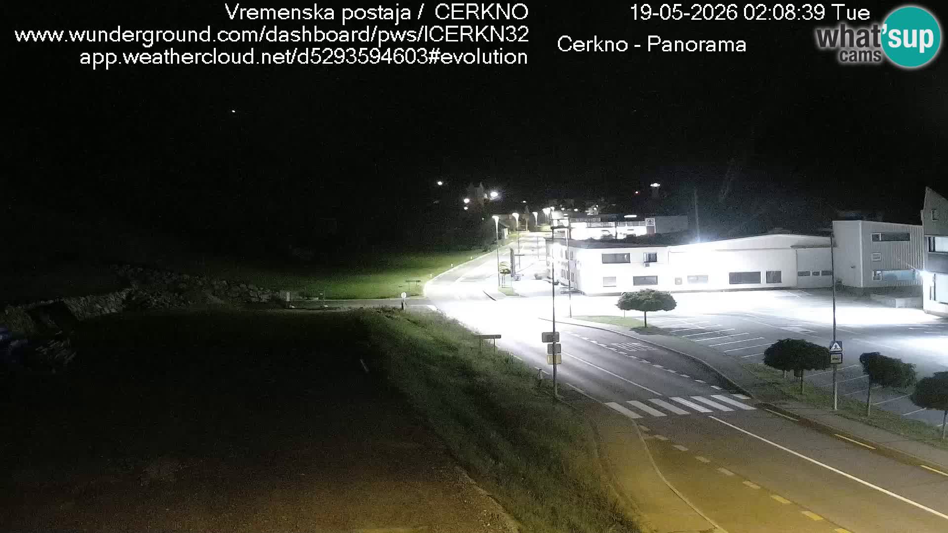 Webcam en direct – Entrée de la ville de Cerkno