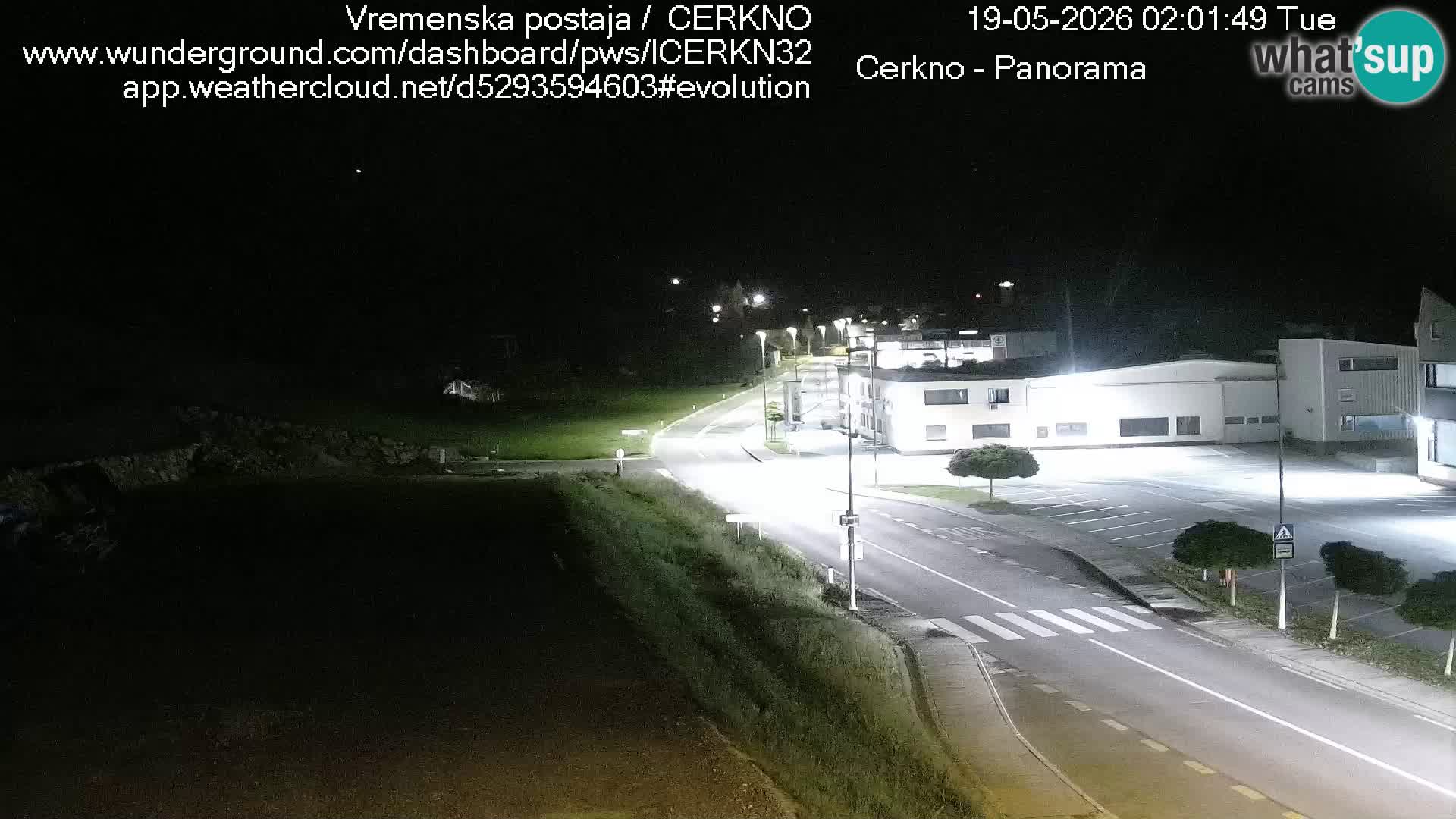Cerkno city entrance Live Webcam