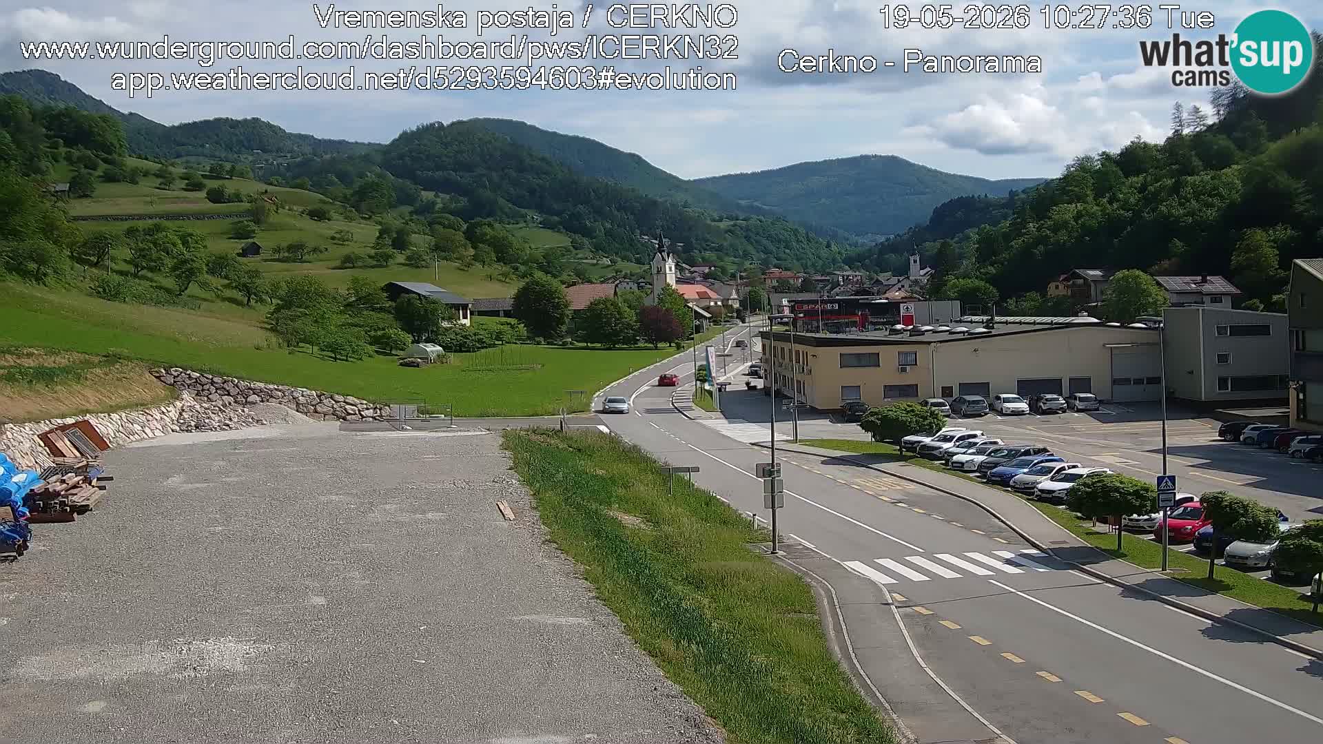 Cerkno ulaz u grad – Kamera uživo