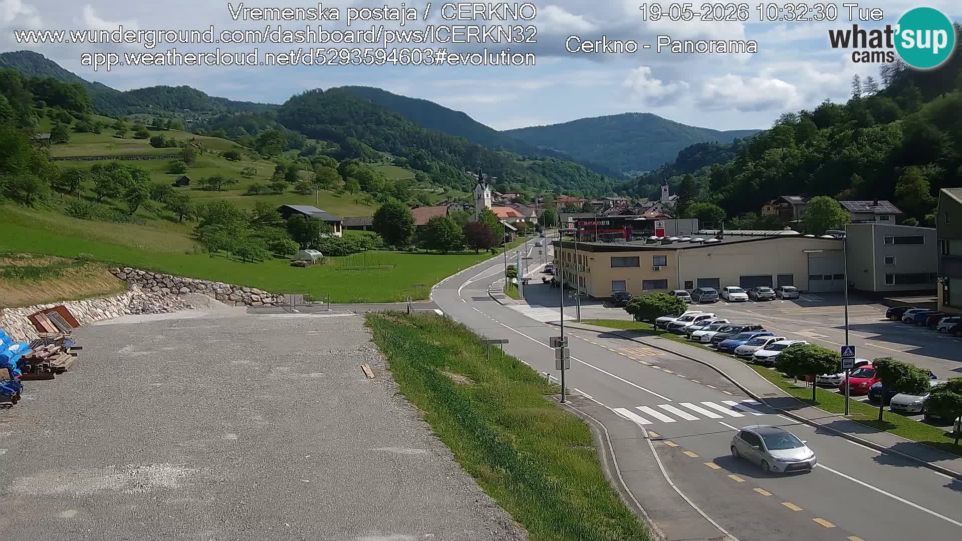 Webcam Ingresso Città di Cerkno