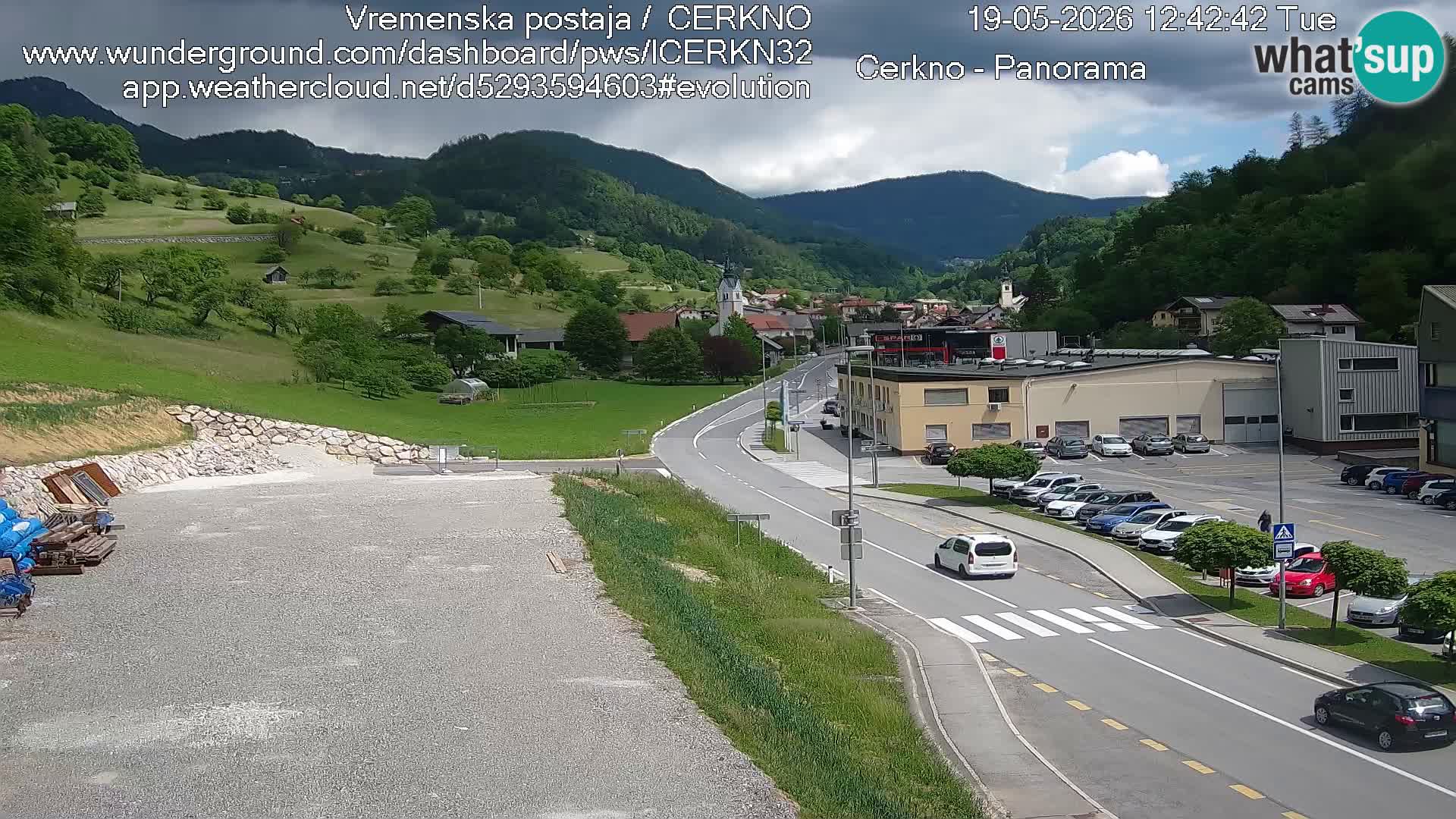Cerkno Stadteingang Live-Webcam