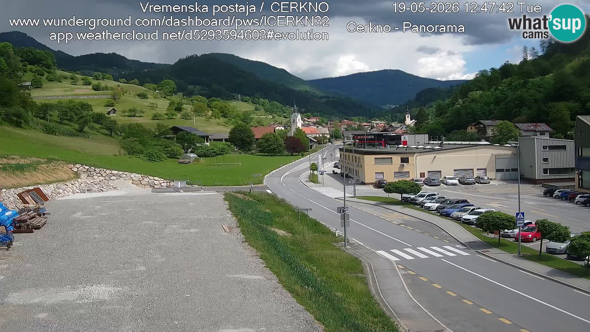 Cerkno Stadteingang Live-Webcam