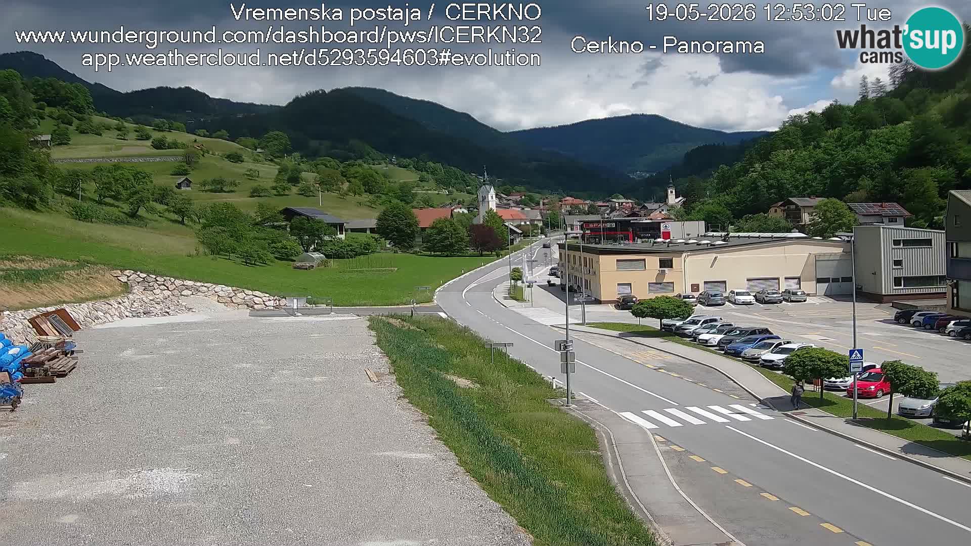 Cerkno ulaz u grad – Kamera uživo