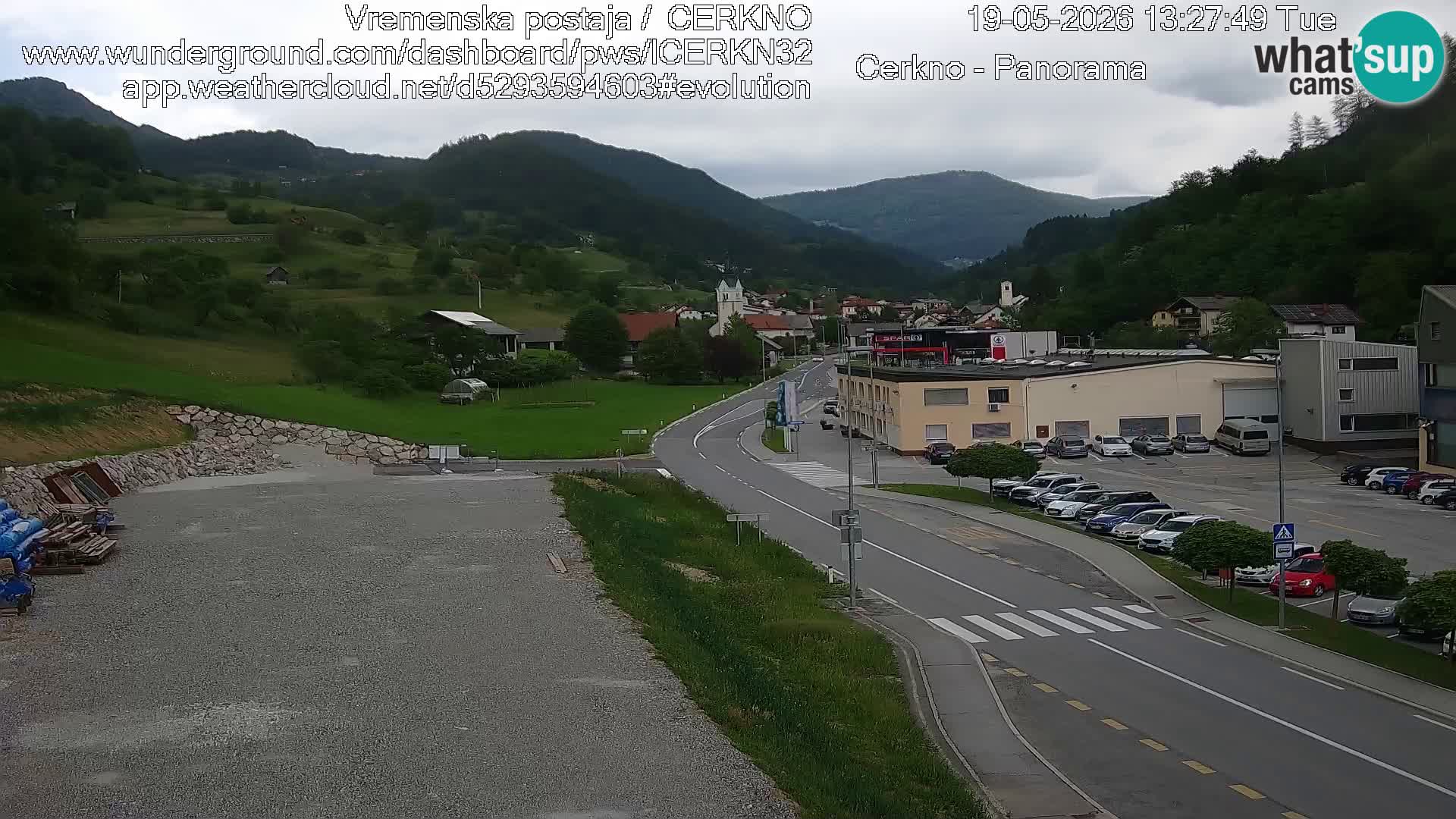 Cerkno ulaz u grad – Kamera uživo
