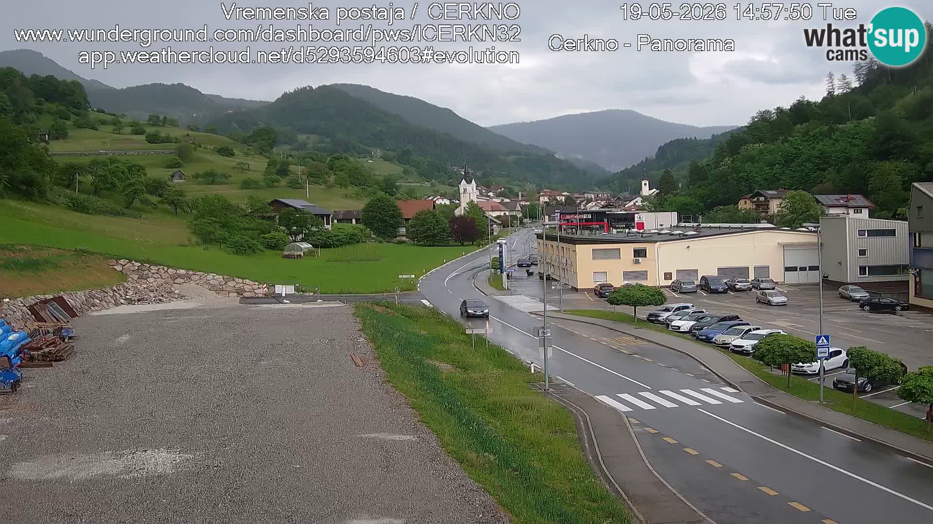 Cerkno ulaz u grad – Kamera uživo
